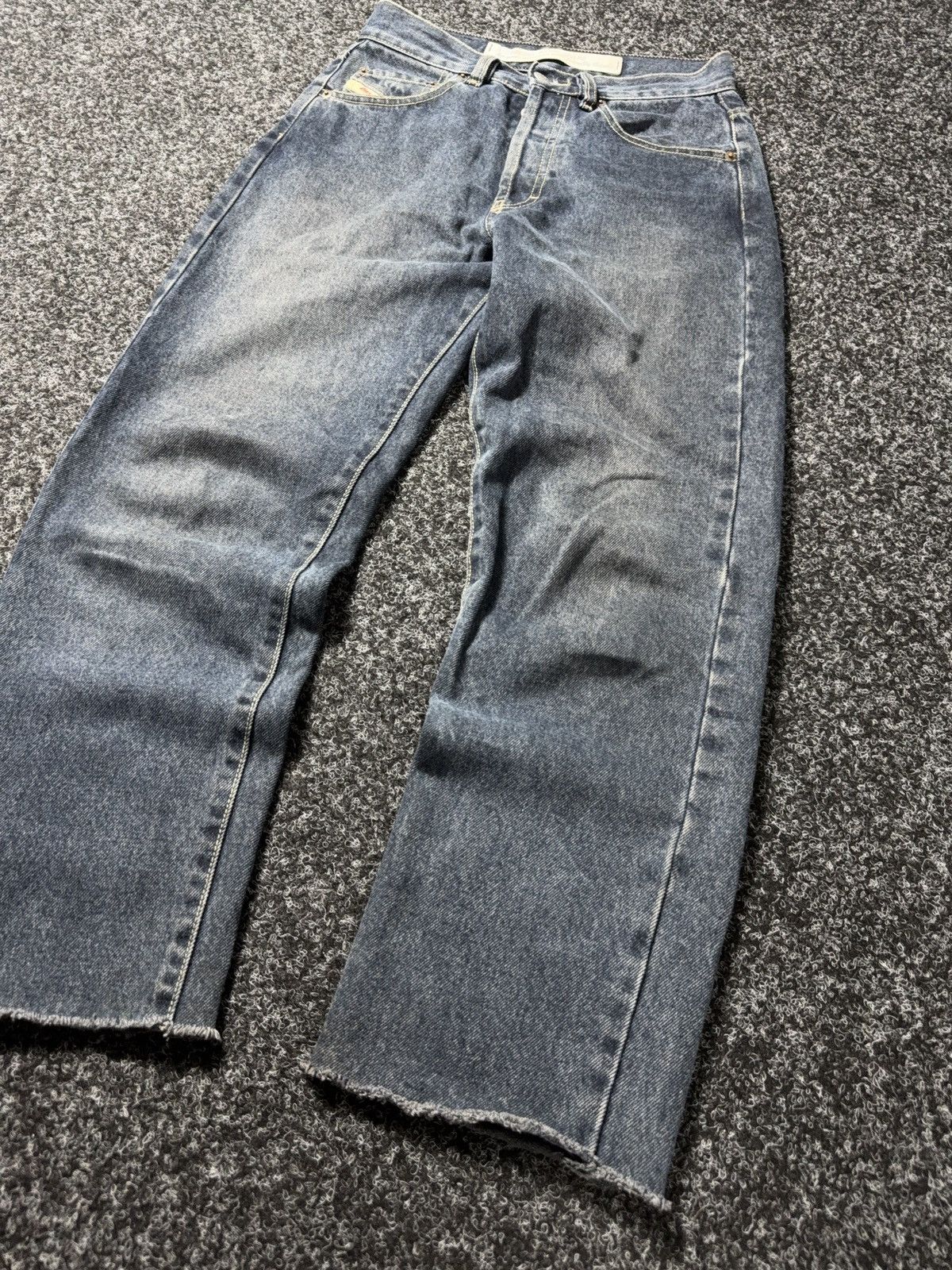 Diesel 00s Retro Diesel Industry Punk Opium Luxury Denim Jeans Y2K Size US 28 / EU 44 - 3 Thumbnail