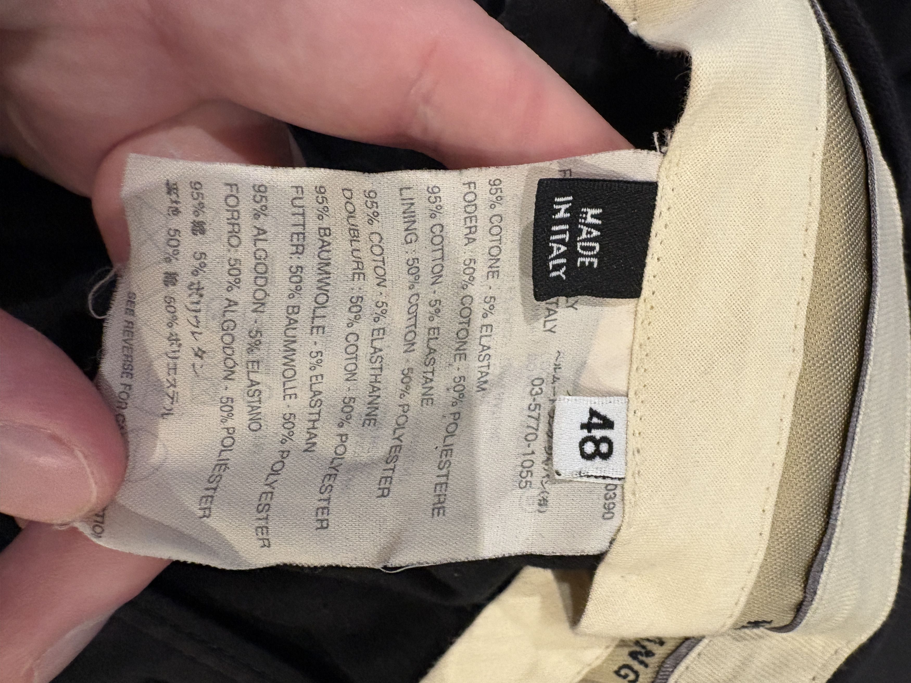 Helmut Lang 02 Cotton/Elastic Suit Size 48R - 10 Thumbnail