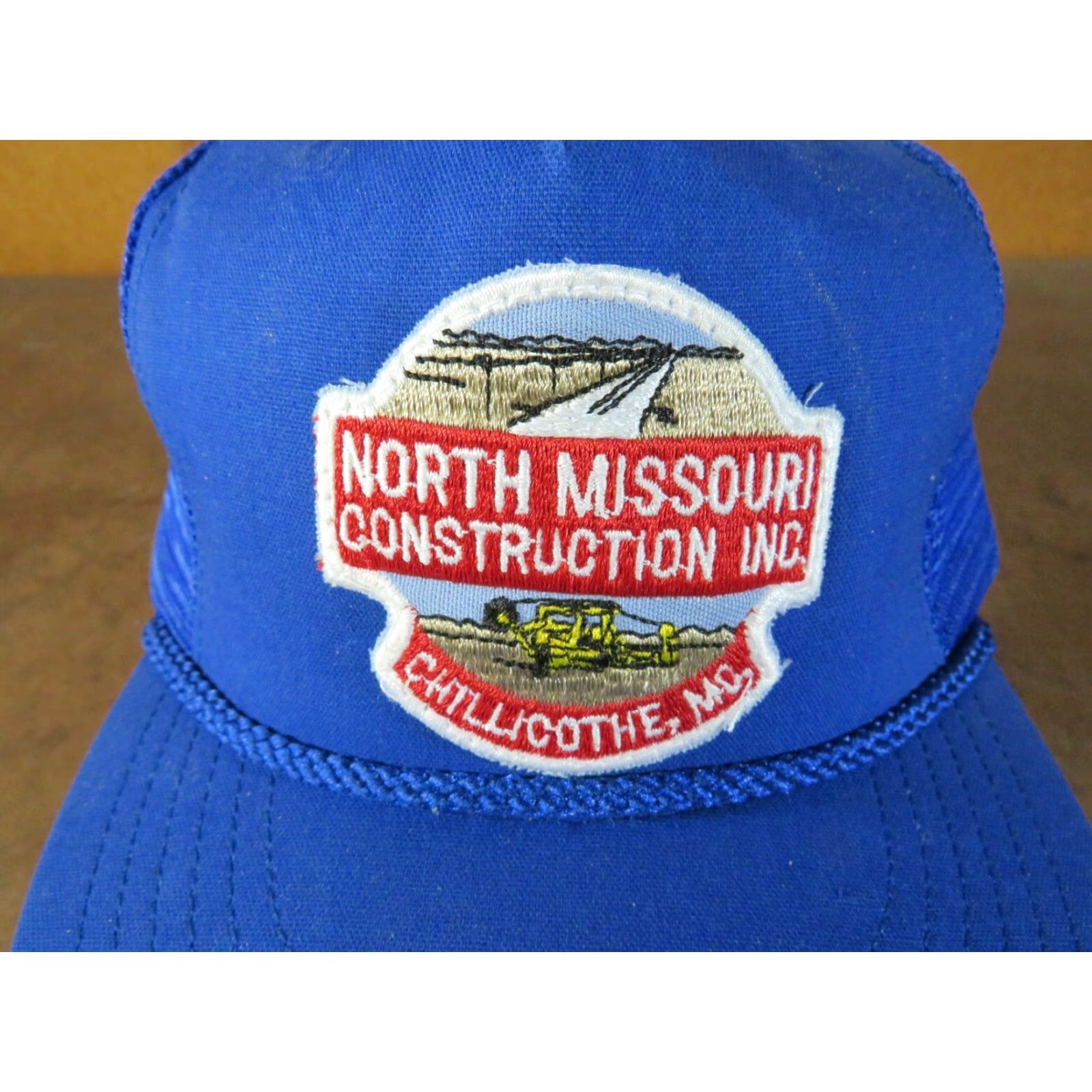 Vintage VINTAGE USA Trucker Hat Patch North Missouri construction INC. Adjustable Nylon Black Mens Hat 60s 70s 80s USA 70s 80s Size ONE SIZE - 2 Thumbnail