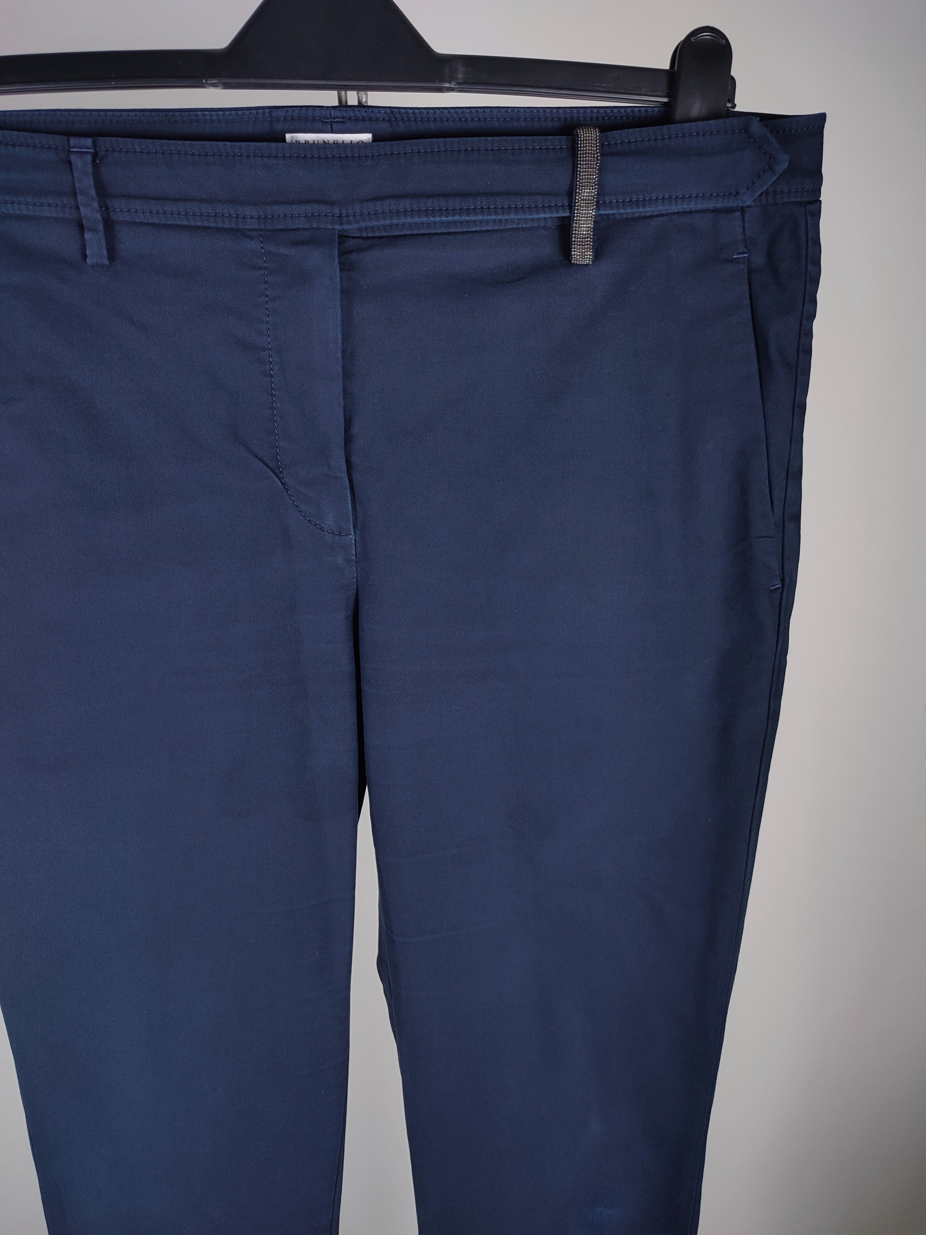 Brunello Cucinelli Brunello Cucinelli Monolithic Chain Casual Pants Size 32" / US 10 / IT 46 - 4 Thumbnail