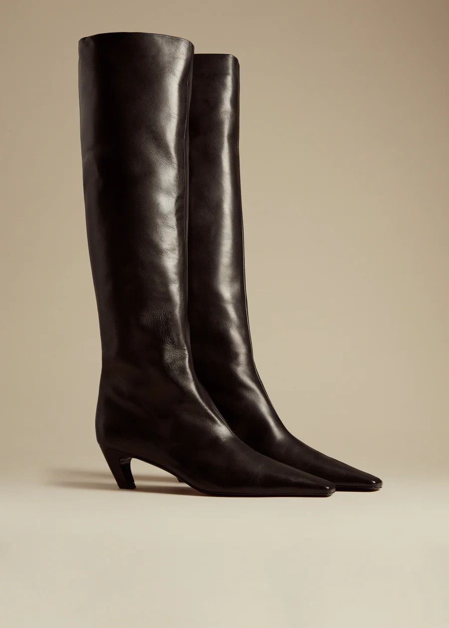 KHAITE o1s22i1n0724 Davis Knee-high Boots in Black Size US 8 / IT 38 - 2 Thumbnail