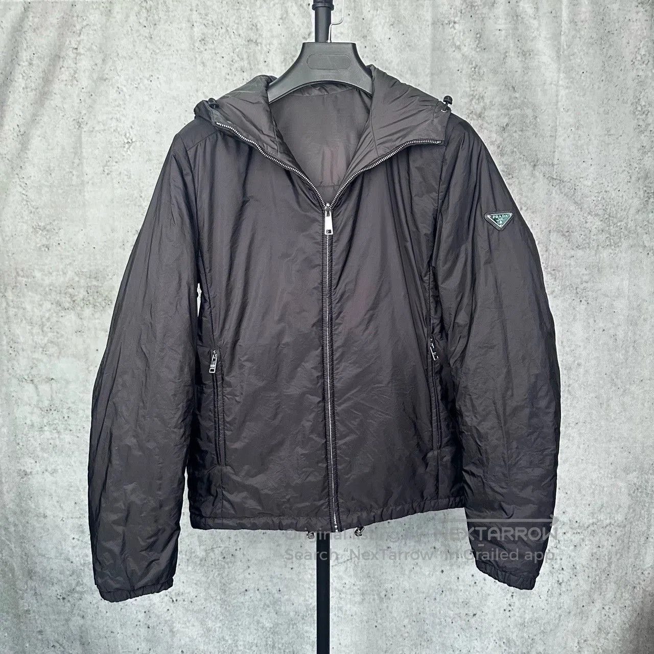 Prada prada black gray reversible nylon jacket. Size US L / EU 52-54 / 3 - 1 Thumbnail