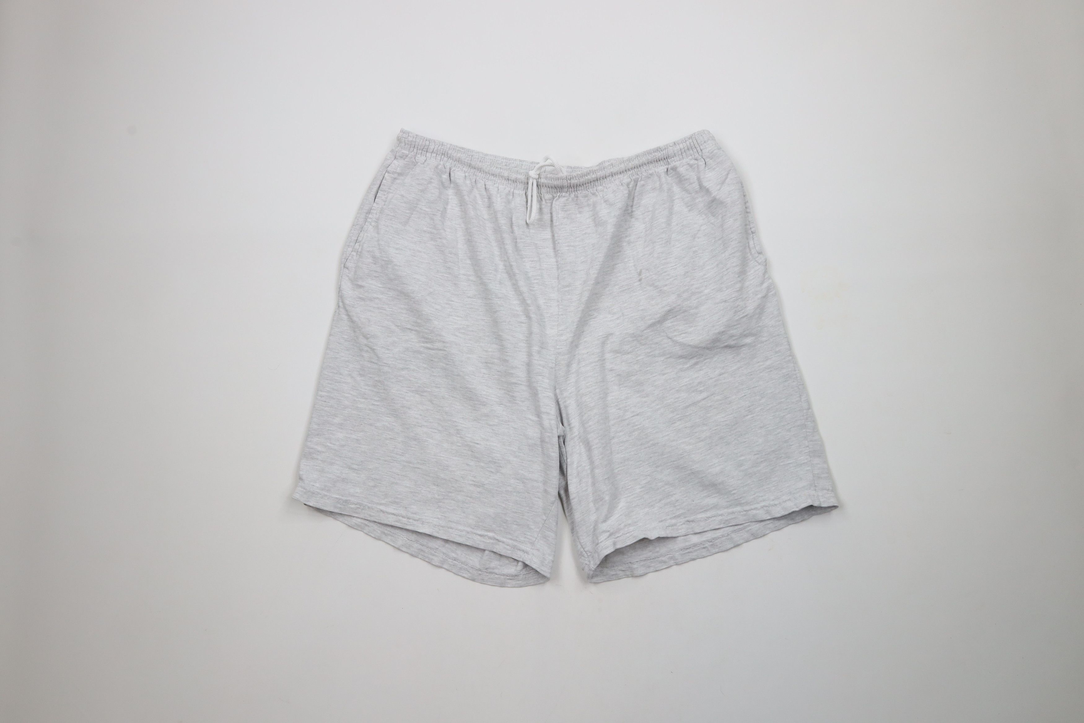 Vintage Vintage 90s Streetwear Knee Cotton Dad Shorts Heather Gray Size US 36 / EU 52 - 1 Thumbnail