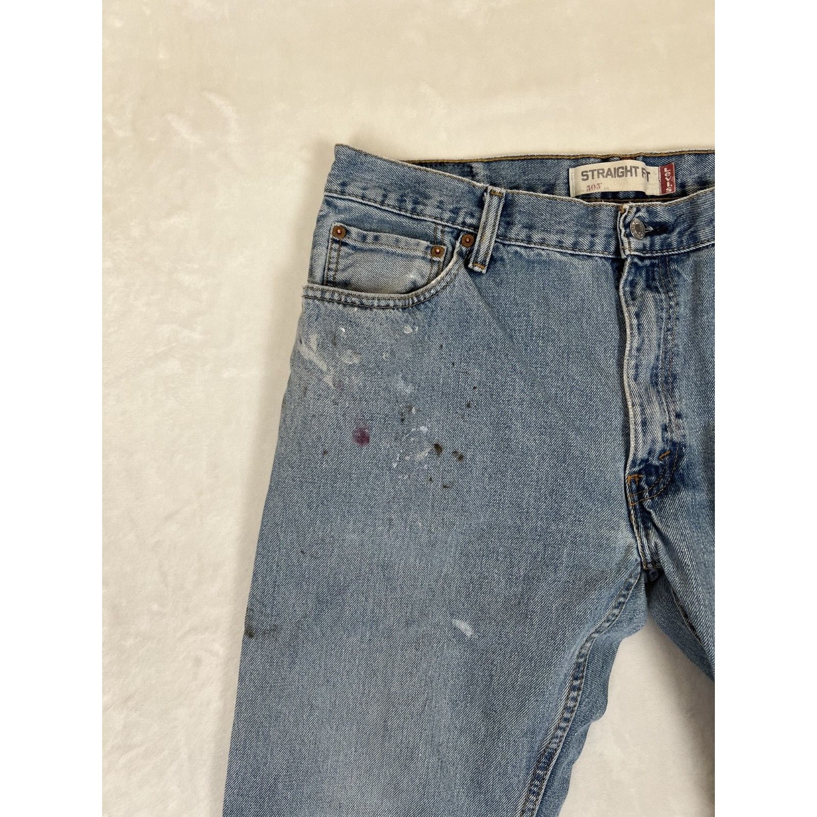 Levi's Vintage Levi's 505 Ble Denim Jeans Size 36x32 Paint Stain Gr Size US 36 / EU 52 - 3 Thumbnail