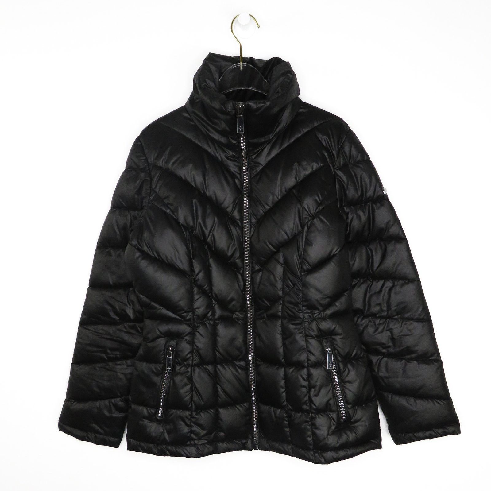 Kenneth Cole Kenneth Cole Black Quilted Puffer Coat Small Classic Size S / US 4 / IT 40 - 2 Thumbnail
