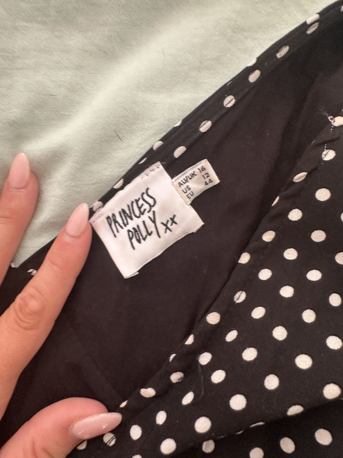 PRINCESS POLLY Black and white - polka dot dress Size XL / US 12-14 / IT 48-50 - 2 Thumbnail