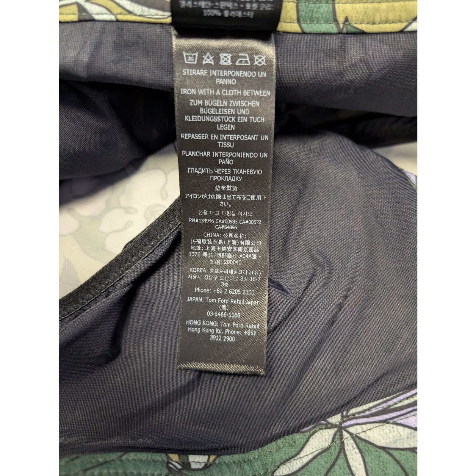 Tom Ford o1rshd1 Jungle Floral Swim Shorts in green Size US 34 / EU 50 - 20 Thumbnail