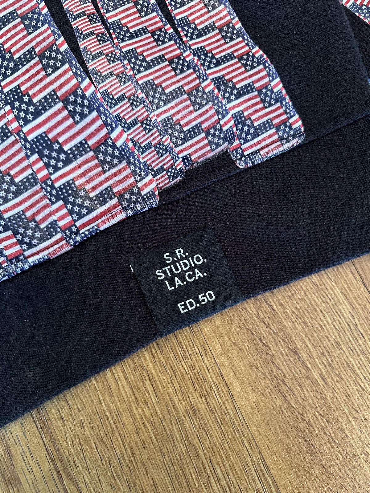 Sterling Ruby S.R. STUDIO. LA. CA. Candles American Flag Hoodie Size US L / EU 52-54 / 3 - 8 Thumbnail