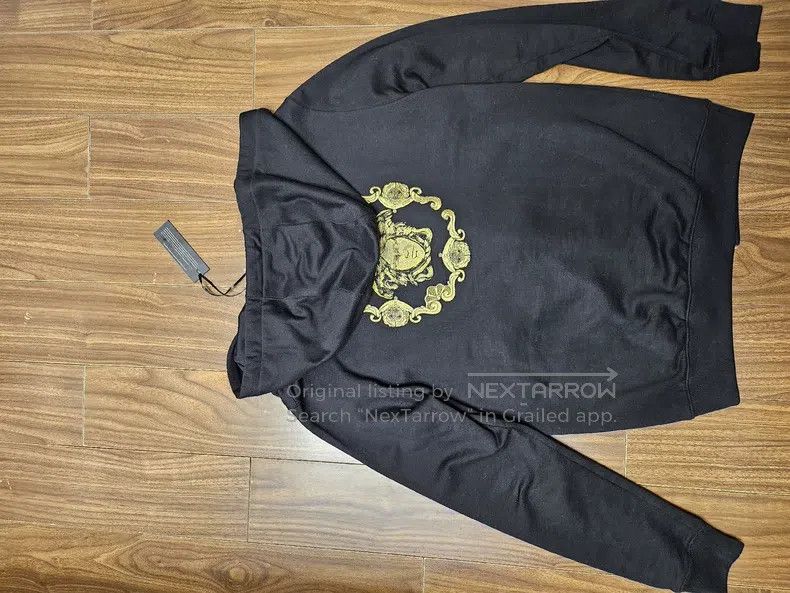 Versace Versace Heavy industry embroidered men's hooded sweatshirt Size US XS / EU 42 / 0 - 6 Thumbnail