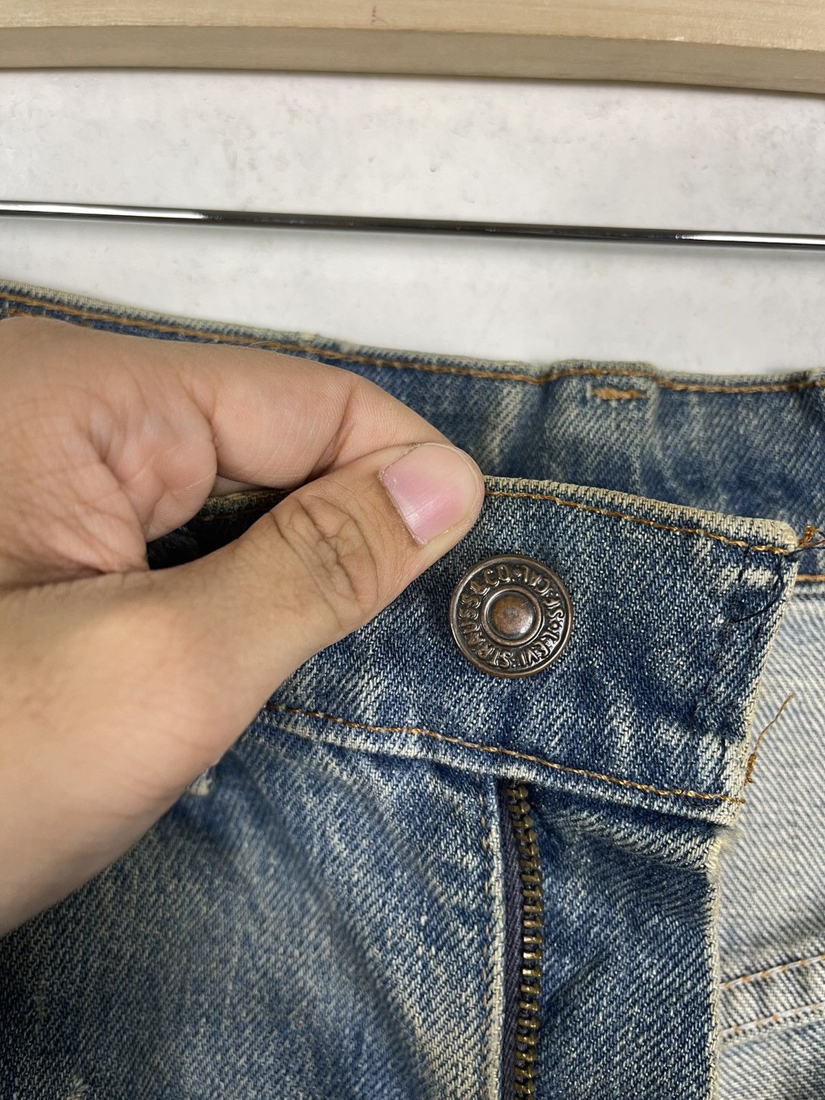Levi's Vintage Levis Rusty Ripped Orange Tab Zipper Fly Size US 32 / EU 48 - 11 Thumbnail
