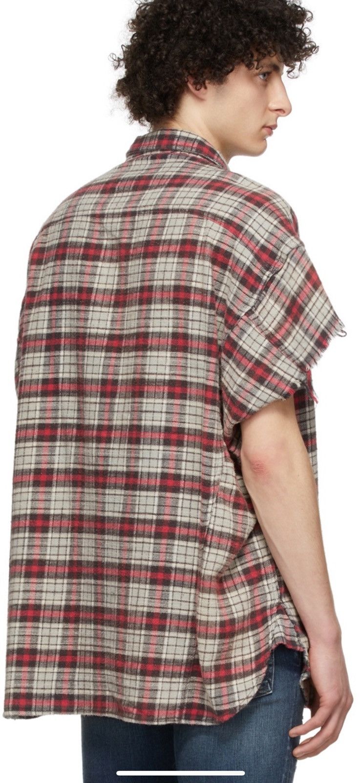 R13 Oversized Cut-off shirt. Large Size L / US 10 / IT 46 - 3 Thumbnail