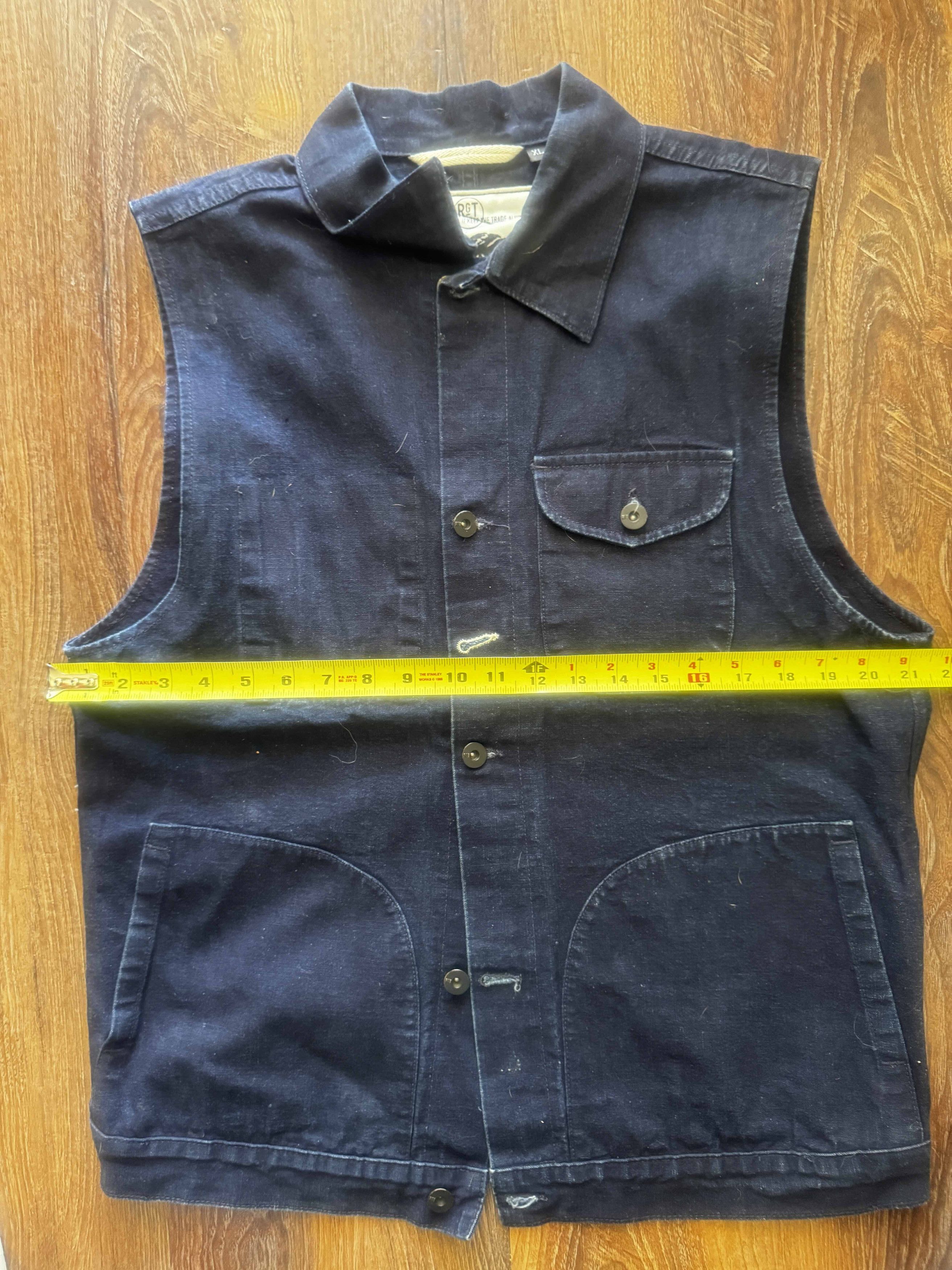Rogue Territory Rouge Territory/RGT Supply Vest Japanese Indigo Canvas XL/LG Size US XL / EU 56 / 4 - 5 Thumbnail