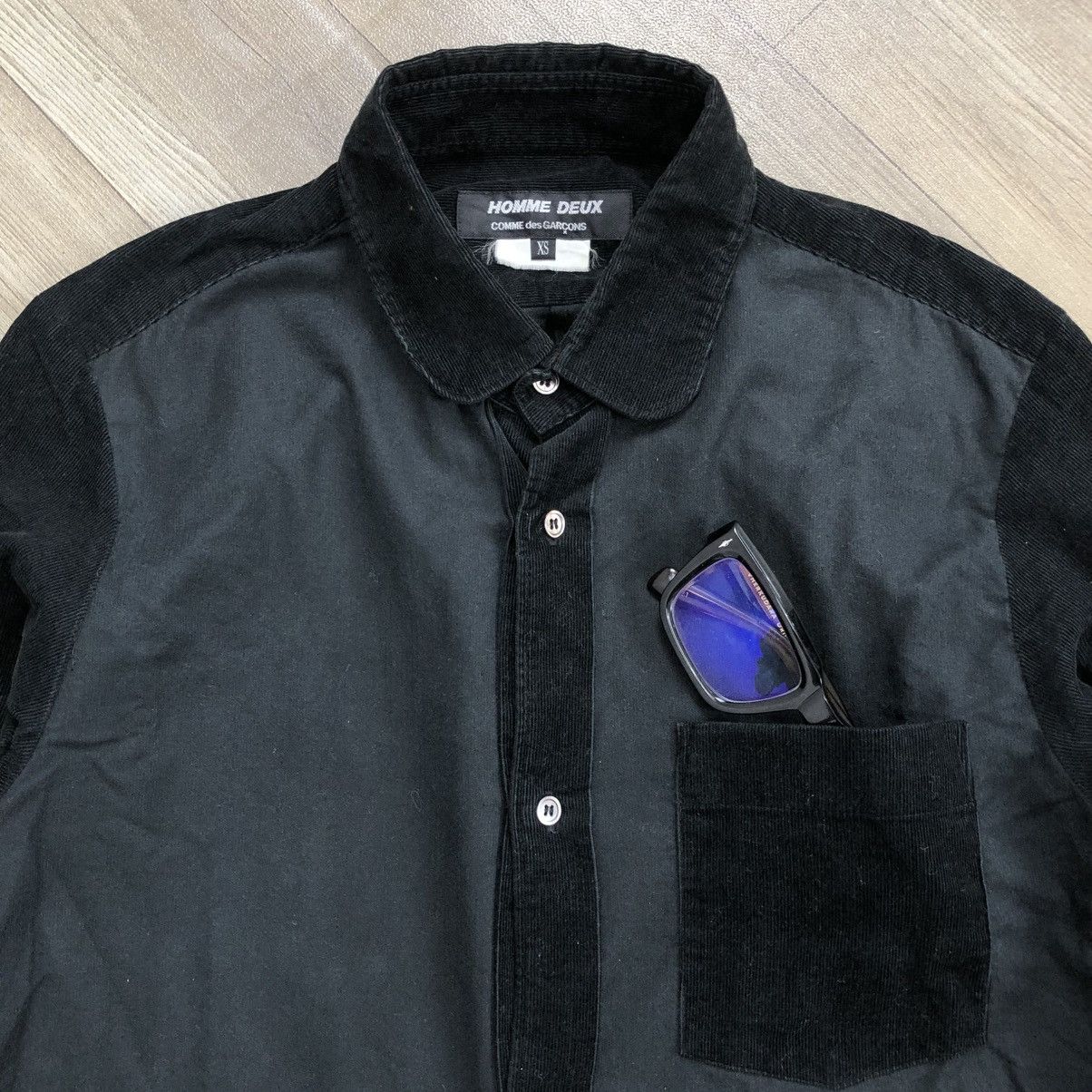 Comme des Garcons Homme Deux Comme des Garcons Homme Deux CDG Mix Corduroy Shirt Designer Size US S / EU 44-46 / 1 - 4 Thumbnail