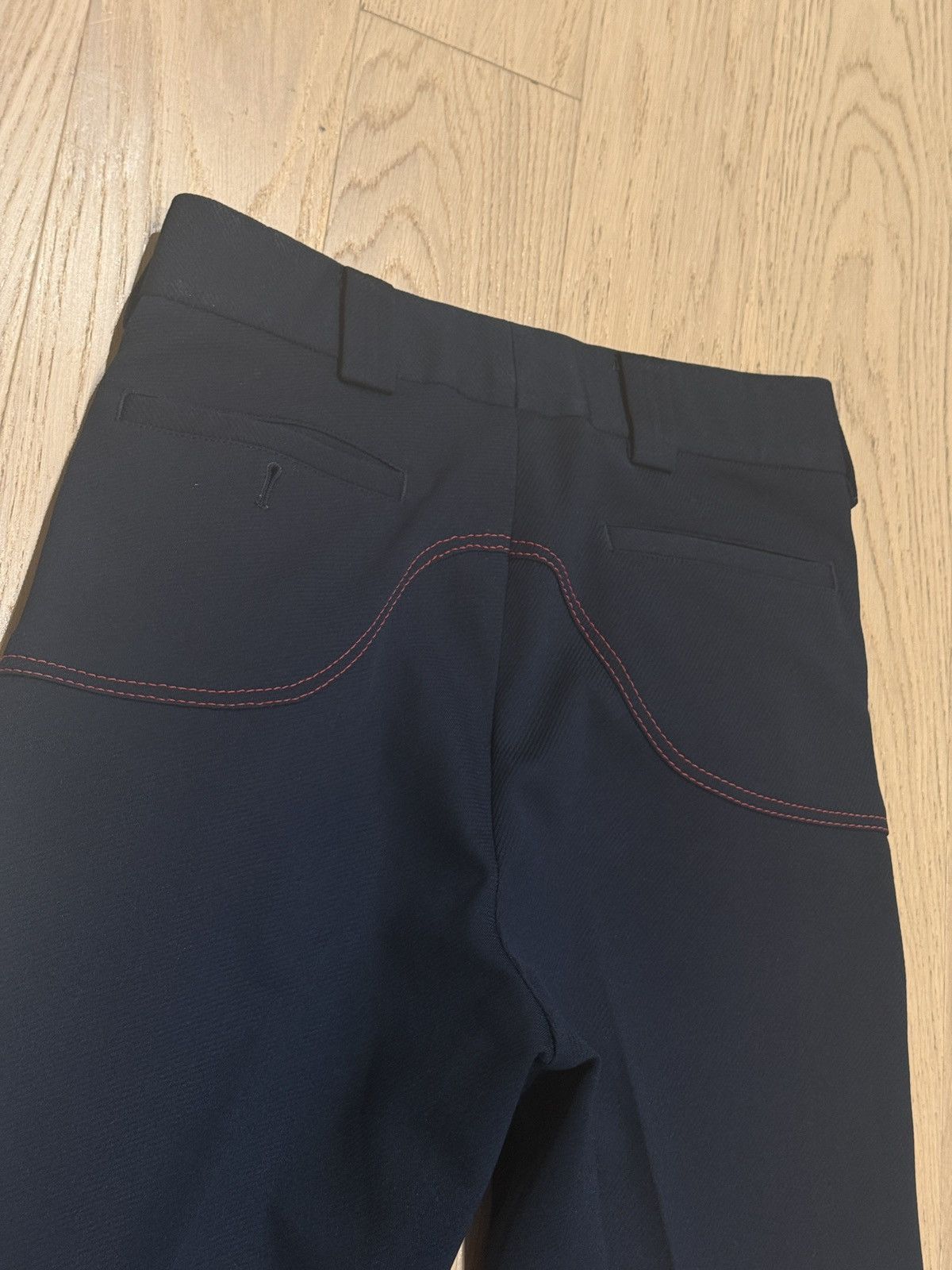 Vintage 1970s Mod / Retro Navy Polyester Dress Pant Size US 29 - 6 Thumbnail