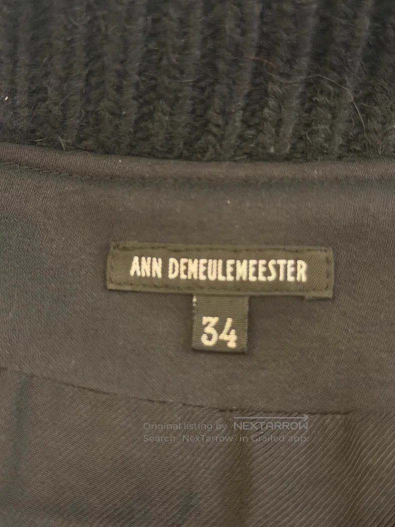 Ann Demeulemeester Ann Demeulemeester Wool collar outerwear Size XXS / US 00 / IT 34 - 3 Thumbnail