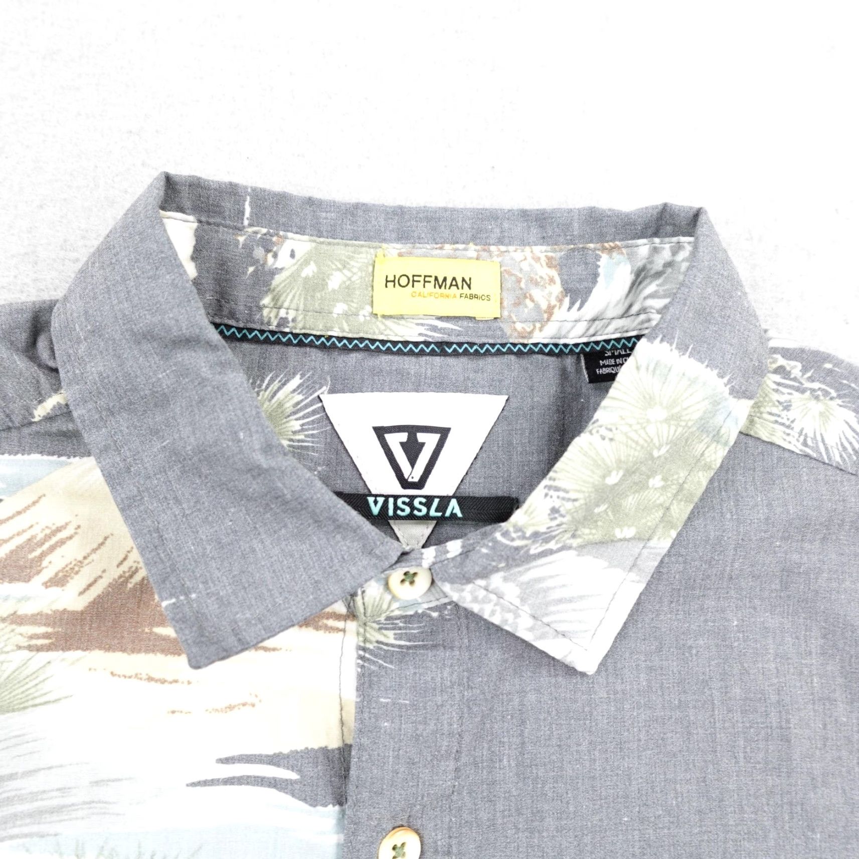 Vissla Vissla Shirt Mens Small Hoffman Hawaiian Aloha Island Button Up Skater Surfer Size US S / EU 44-46 / 1 - 2 Thumbnail