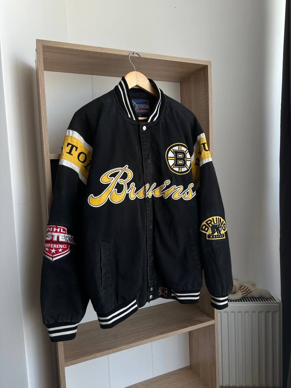 NHL × Vintage Vintage Hockey Delong NHL Boston Bruins Bomber Jacket Size US M / EU 48-50 / 2 - 7 Thumbnail