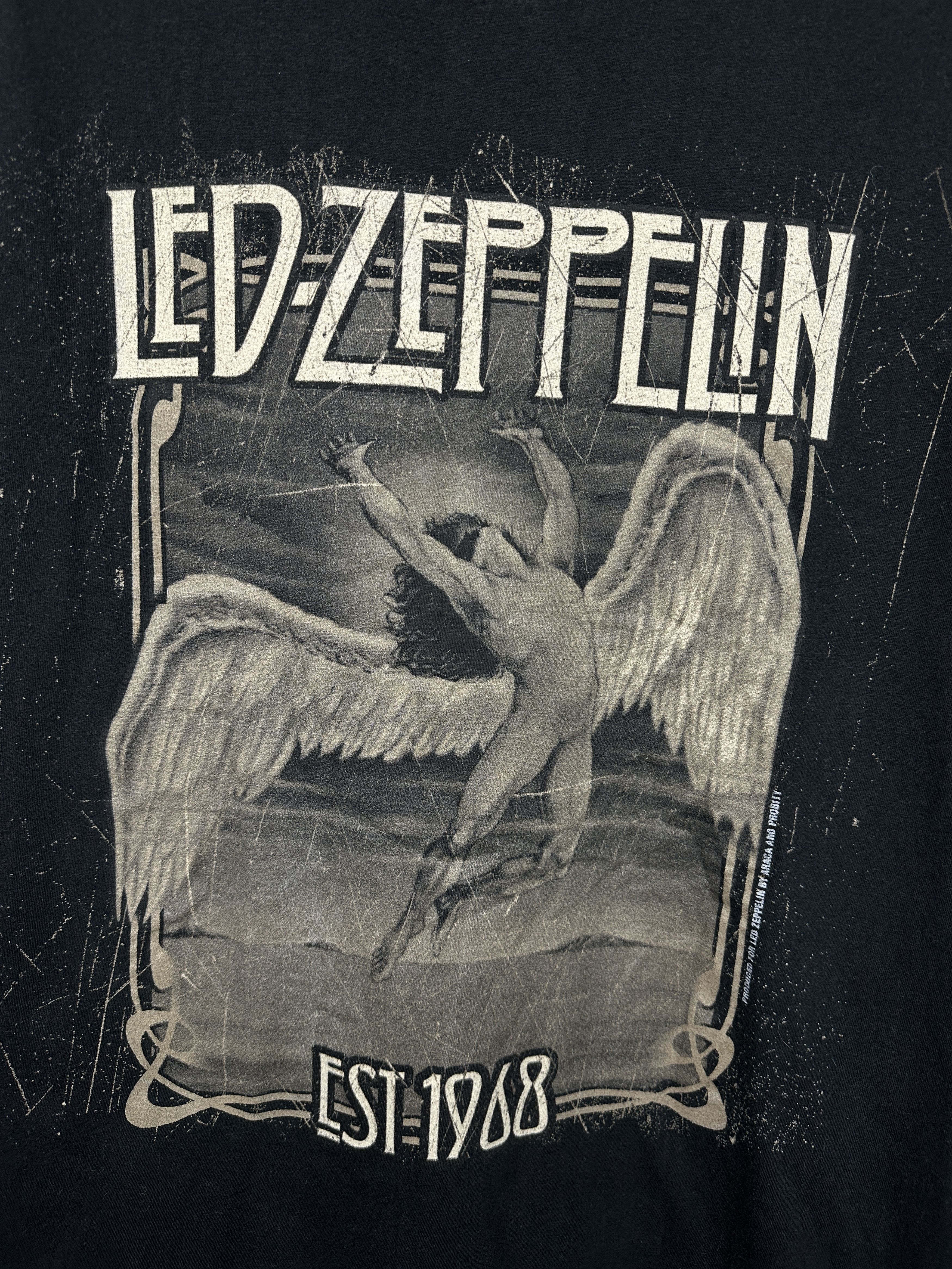 Led Zeppelin Led Zeppelin Vintage Mens Rock Band T-Shirt Size US XL / EU 56 / 4 - 3 Thumbnail