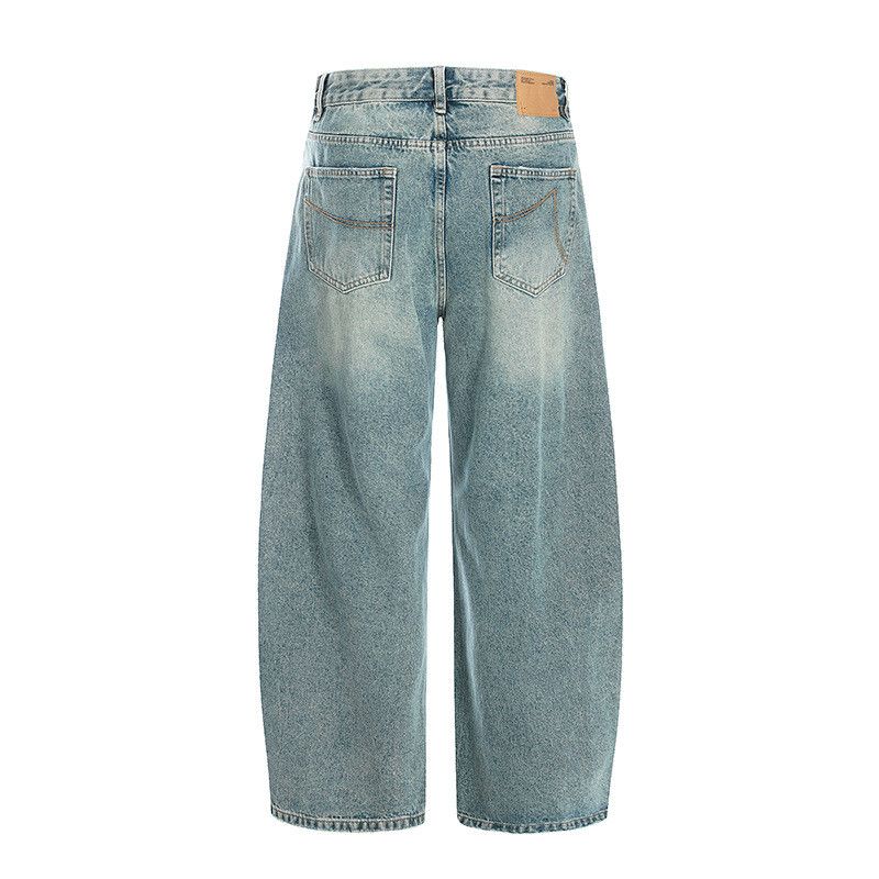 Vintage American retro men's loose casual washed jeans Size US 32 / EU 48 - 2 Thumbnail
