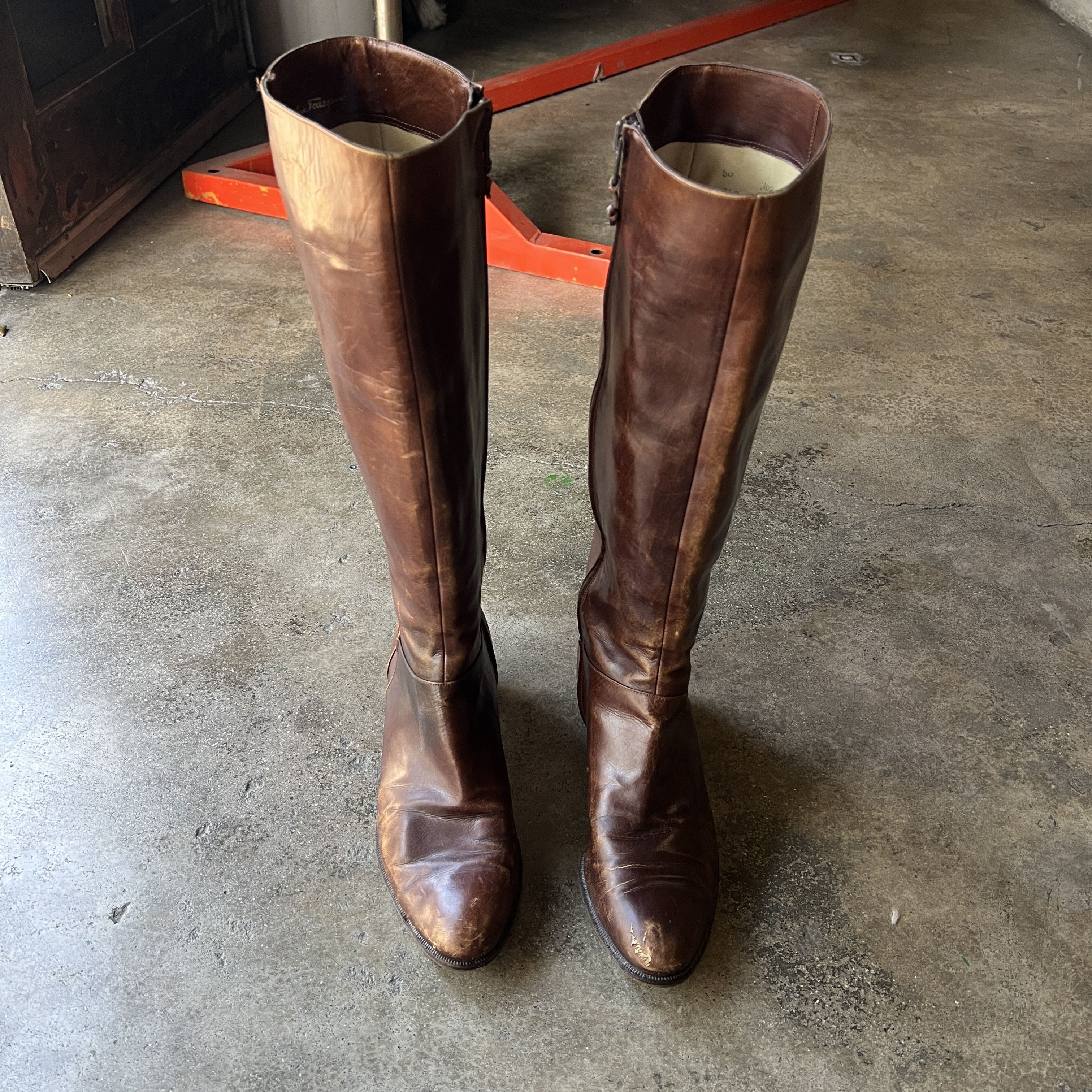 Salvatore Ferragamo Salvatore Ferragamo Leather Boots Size US 8 / IT 38 - 6 Thumbnail