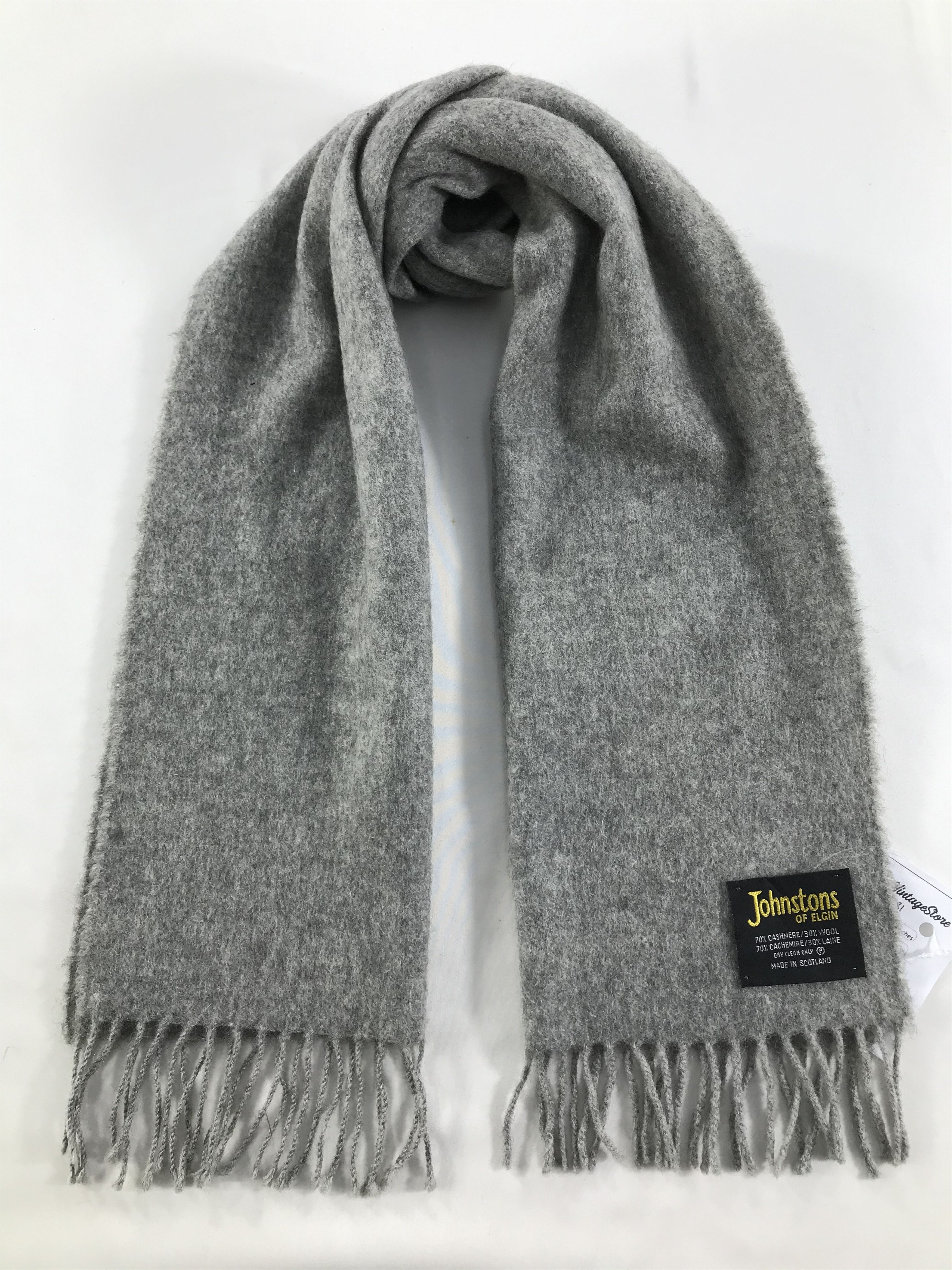 Johnstons Of Elgin Vintage Johnstons of Elgin Scarf/Muffler/Neckwear MF1181 Size ONE SIZE - 1 Thumbnail