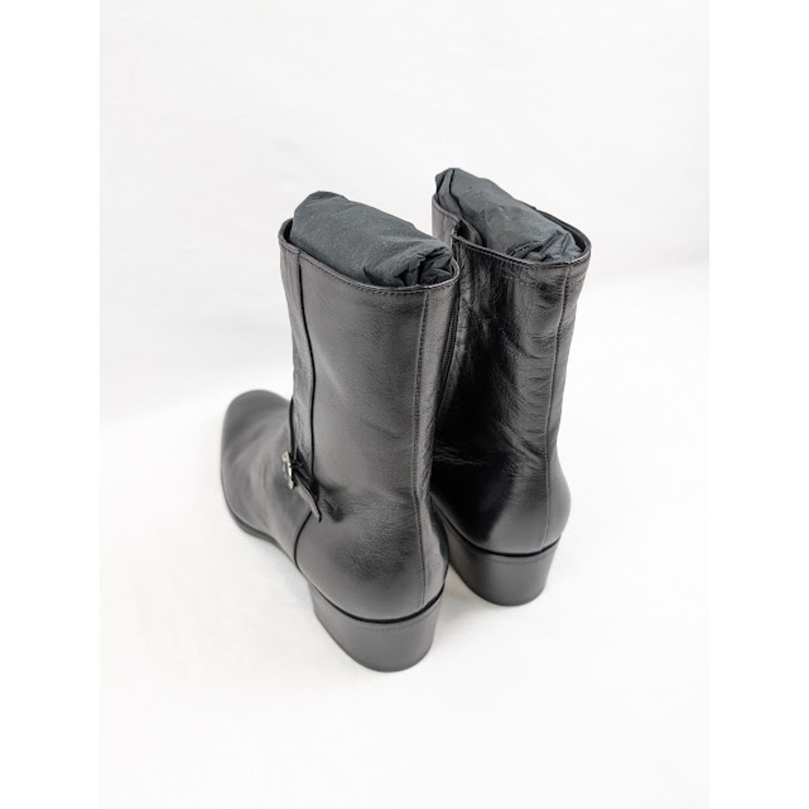 Saint Laurent Paris o1rshd1 Vlad 45 Zipped Boots in Black Size US 11.5 / EU 44-45 - 18 Thumbnail