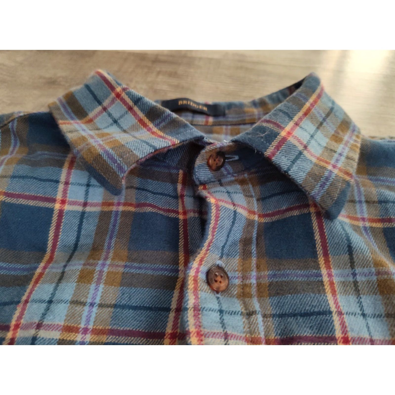 Pendleton VINTAGE Pendleton Bridger Mens Blue Plaid Flannel Button-Down Shirt Medium Casual Winter Wool Cotton Size US M / EU 48-50 / 2 - 7 Thumbnail