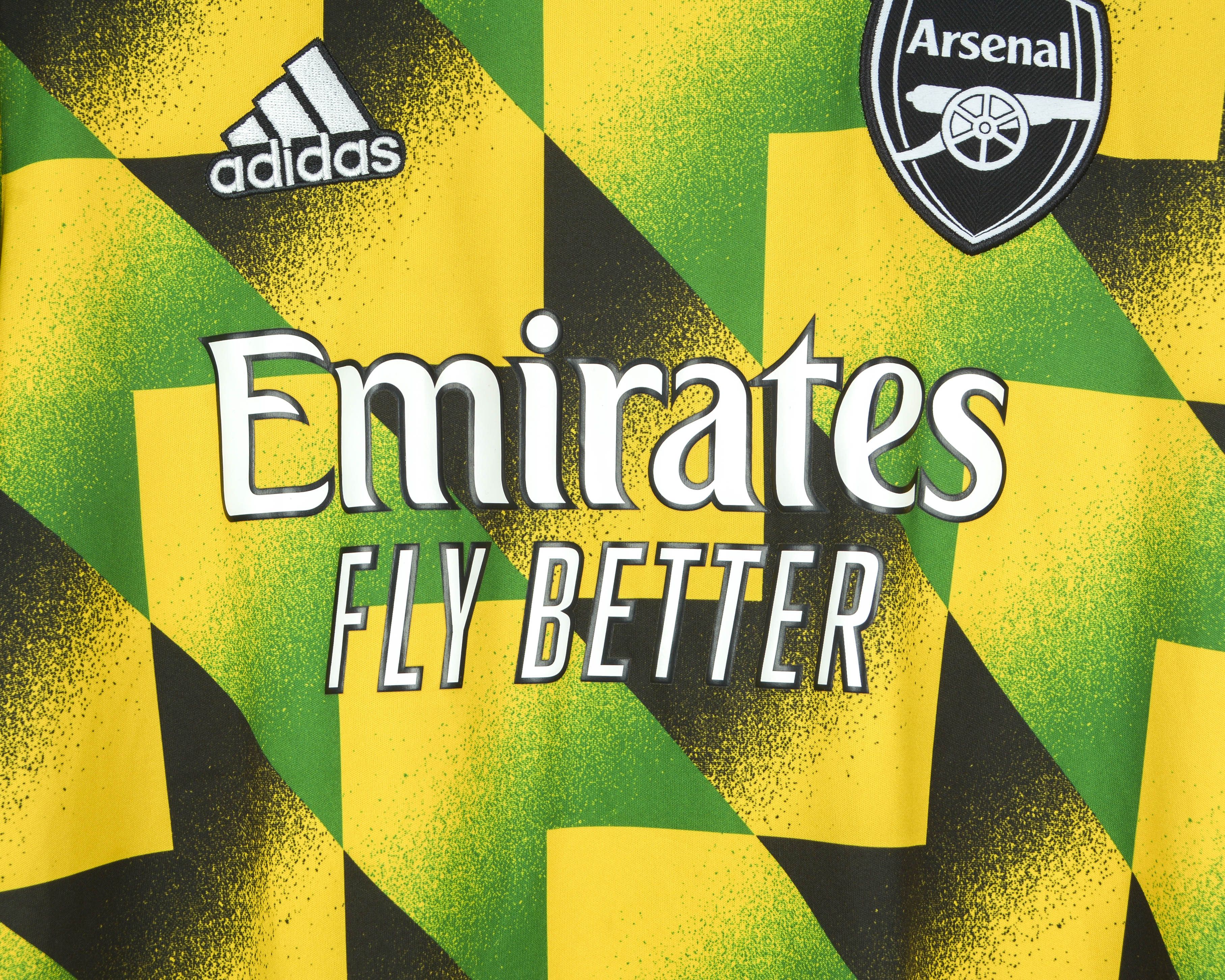 Adidas London Arsenal Jamaica S Football Pre-Match Jersey 2022 2023 Size US S / EU 44-46 / 1 - 5 Thumbnail