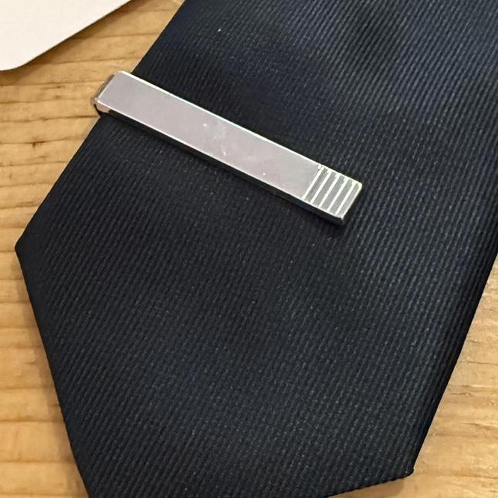 Designer Vintage Rectangle Bar Tie Clip Size ONE SIZE - 2 Thumbnail
