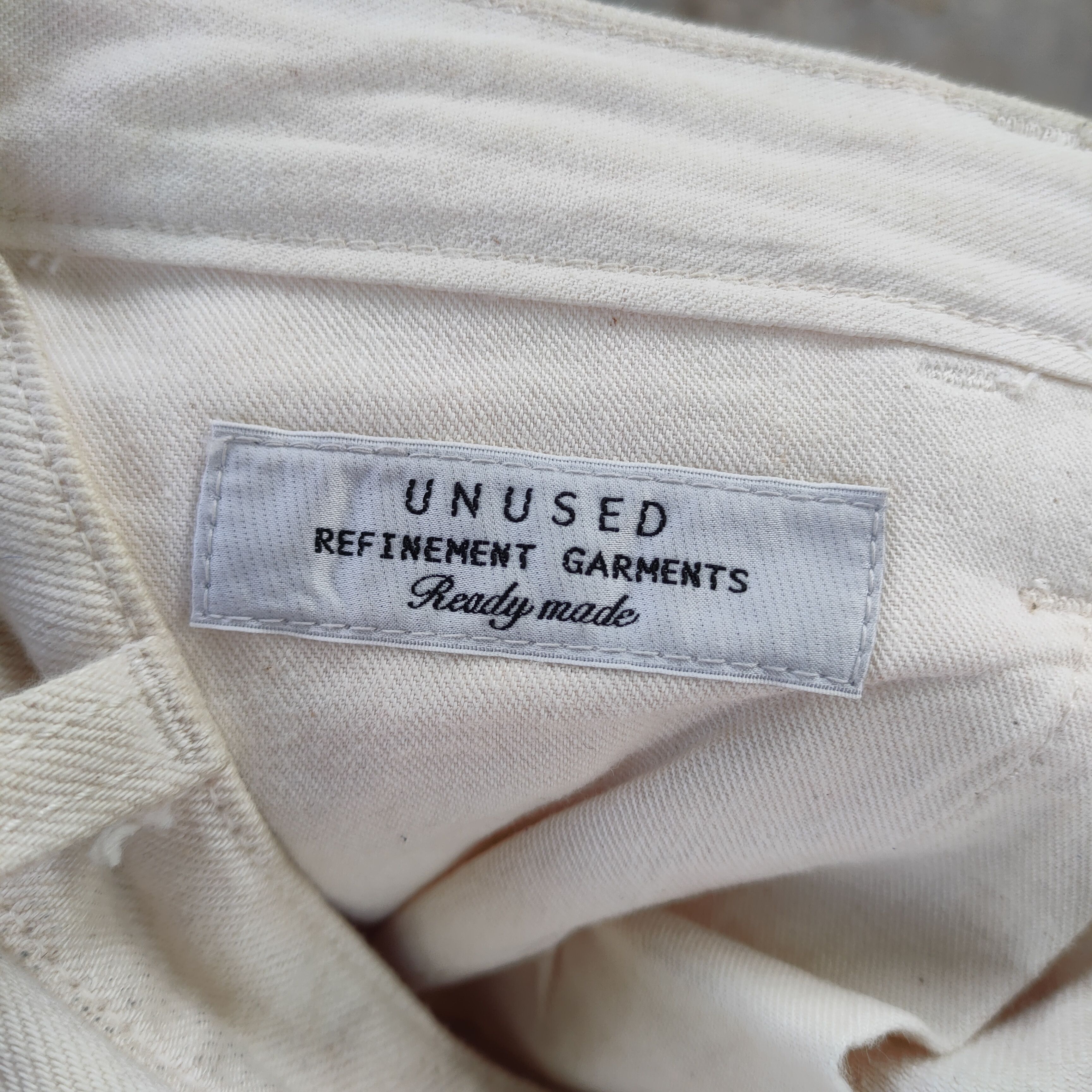 Unused VINTAGE UNUSED SKINNY FADED WHITE YELLOW JEANS DENIM PANTS Size US 32 / EU 48 - 17 Thumbnail