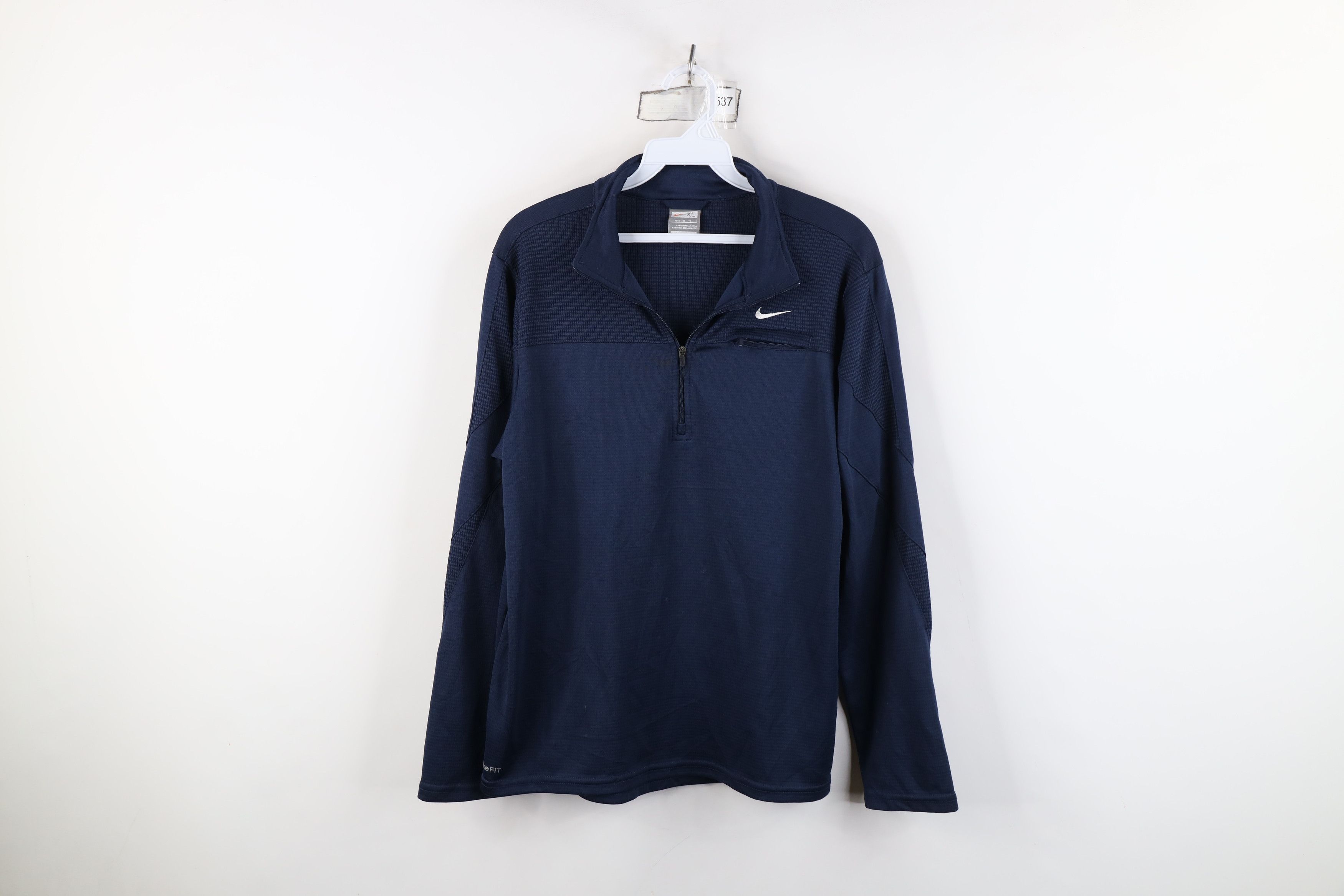 Nike Vintage Y2K Nike Mini Swoosh Knit Half Zip Pullover Jacket Size XL / US 12-14 / IT 48-50 - 1 Thumbnail