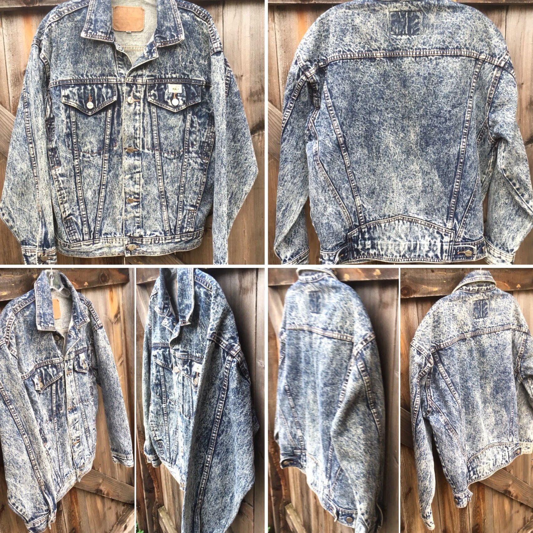 Denime VINTAGE Hoko Jeans Jacket Hoko New York Denim M 1980s 80s Size US 31 - 2 Thumbnail