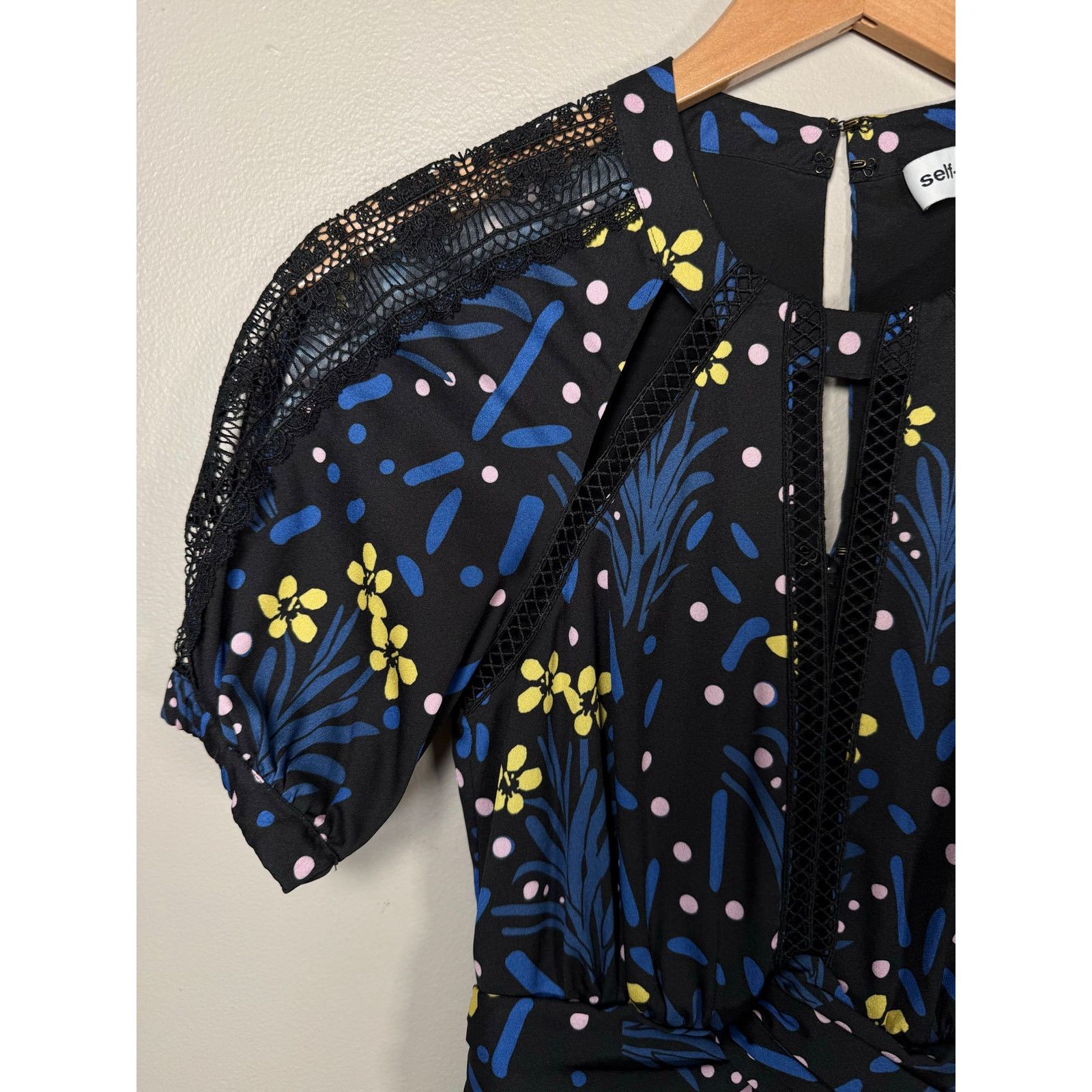 Self-Portrait Self-Portrait Wildflower Printed Mini Dress size 0 $450 Size XS / US 0-2 / IT 36-38 - 8 Thumbnail