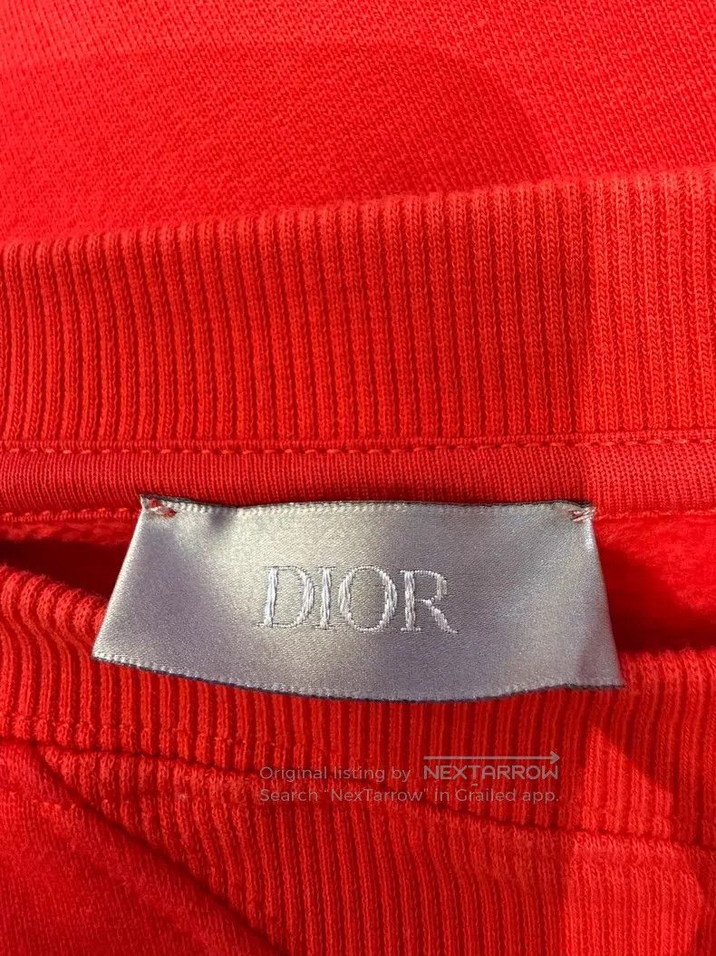 Dior Dior Red pin logo embroidered sweatshirt Size US XS / EU 42 / 0 - 4 Thumbnail