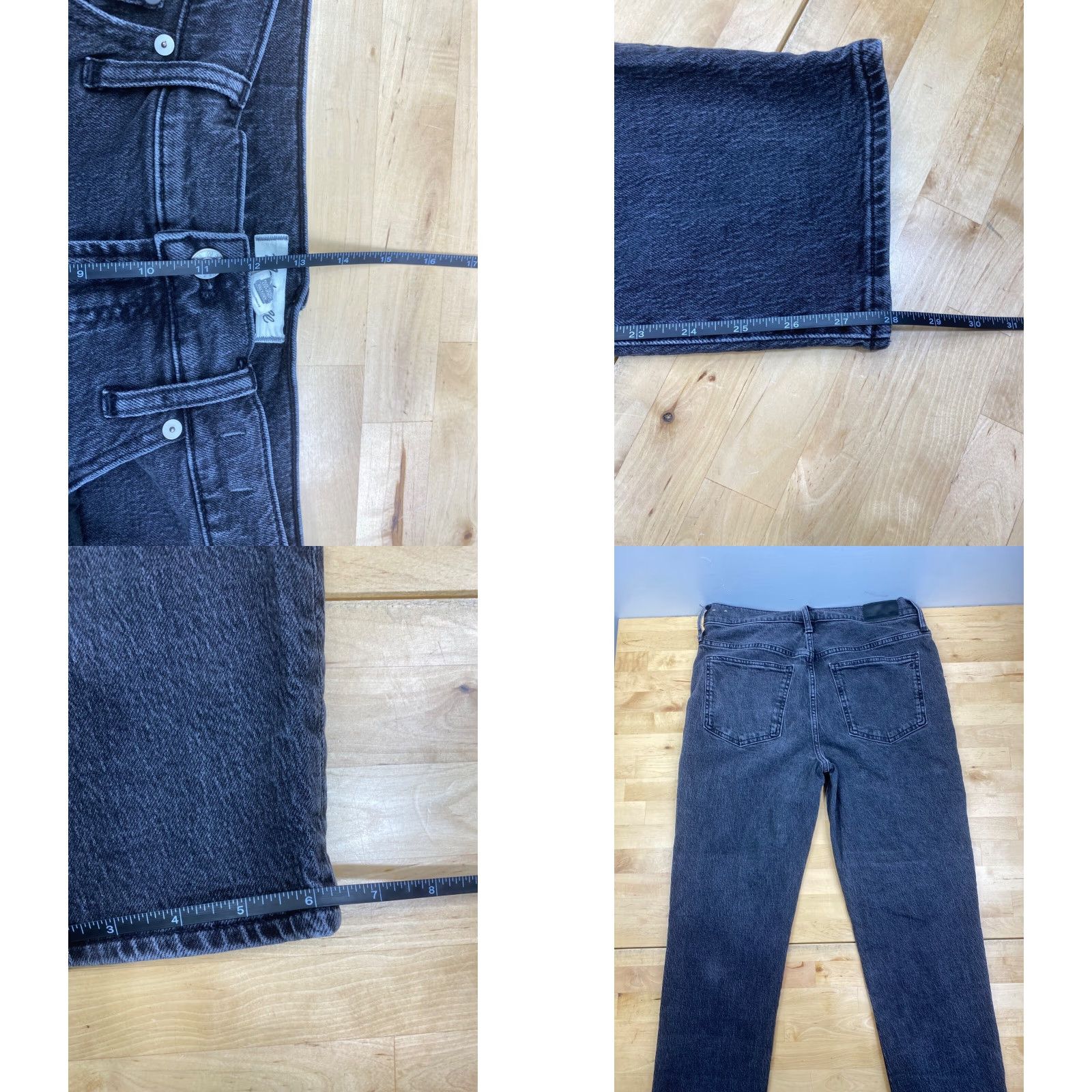 Madewell VINTAGE Madewell The Perfect Black Denim Jeans Womens 30x28 Casual #7953 Size 30" / US 8 / IT 44 - 8 Thumbnail