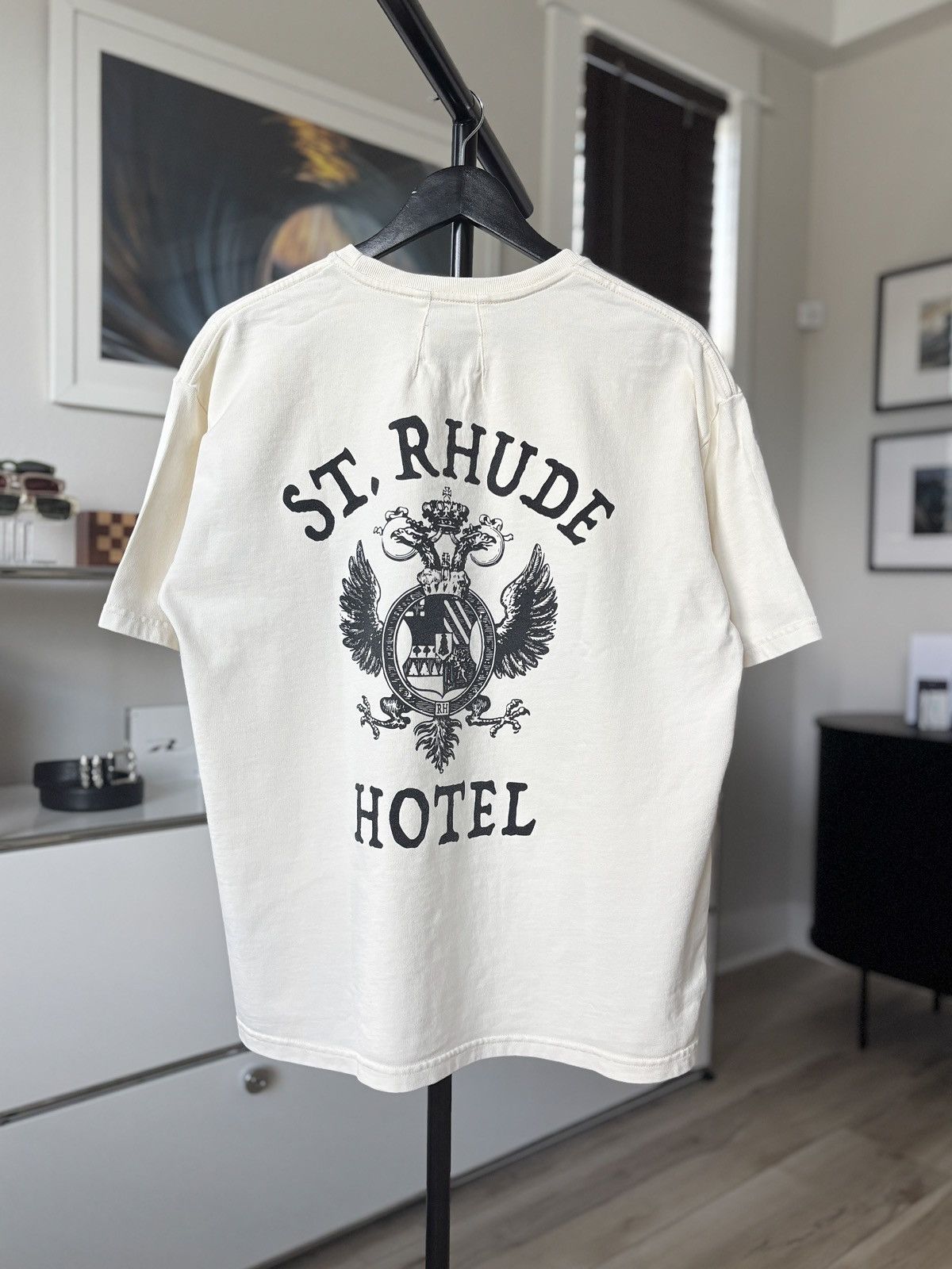 Rhude RHUDE | SAINT BARTS HOTEL LOGO TEE Size US L / EU 52-54 / 3 - 1 Thumbnail