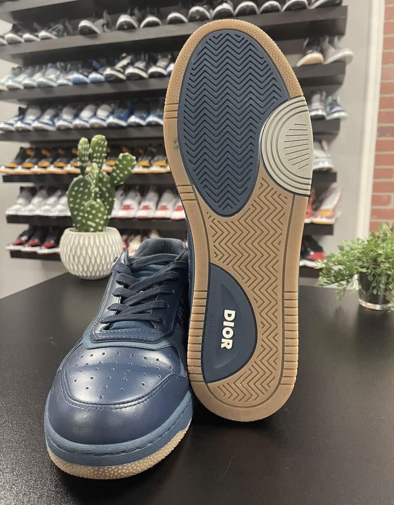 Dior Size 46EU/13 - Christian Dior Oblique Galaxy B27 Navy Size US 13 / EU 46 - 9 Thumbnail