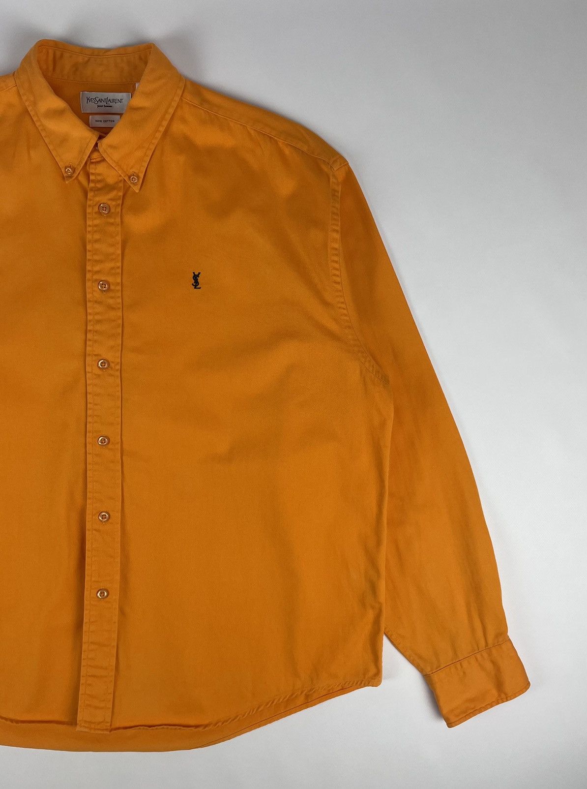 Yves Saint Laurent Vintage Yves Saint Laurent YSL Shirt Button up Size US XL / EU 56 / 4 - 2 Thumbnail