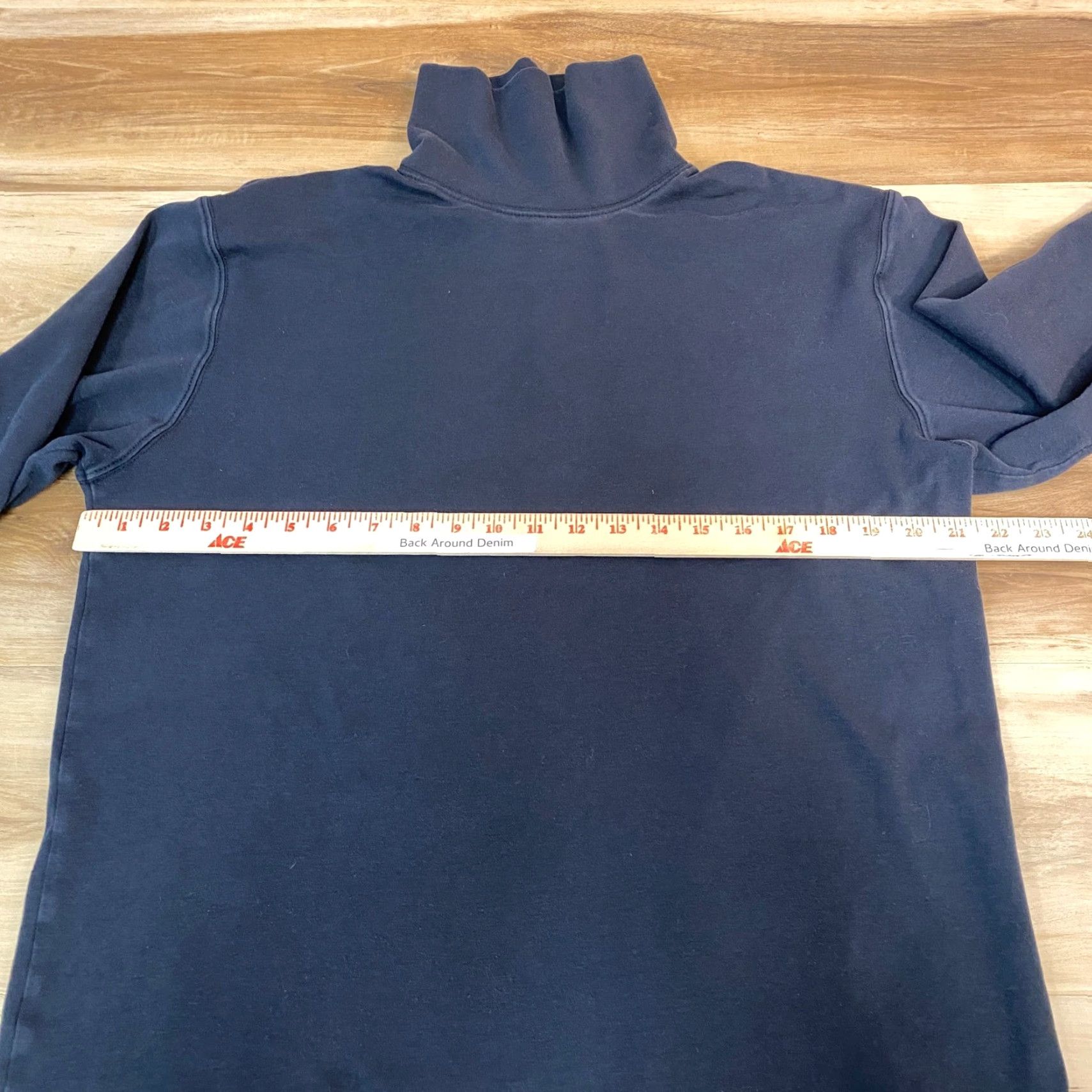 Vintage LL Bean Mens Black Cotton Turtleneck Long Sleeve Shirt Large L REG Size US L / EU 52-54 / 3 - 6 Thumbnail