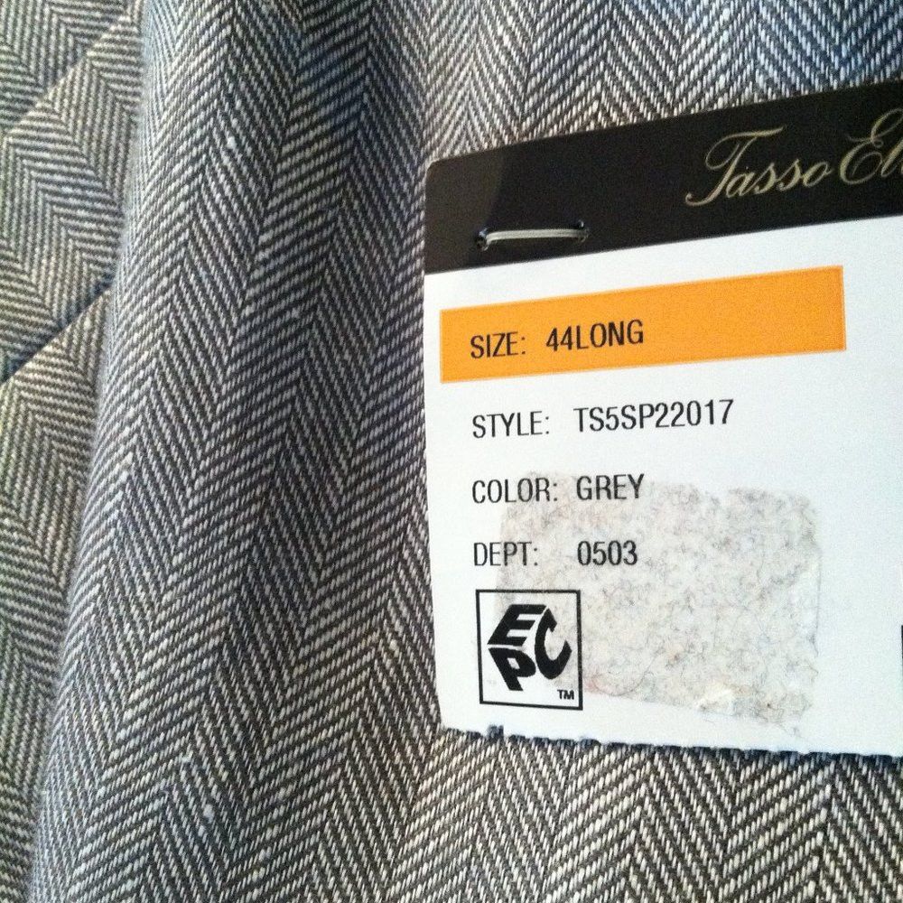 Tasso Elba TASSO ELBA MENS NEW 62%LINEN38%VISCOSE SPORT COAT BLAZER 44L Size 44L - 14 Thumbnail