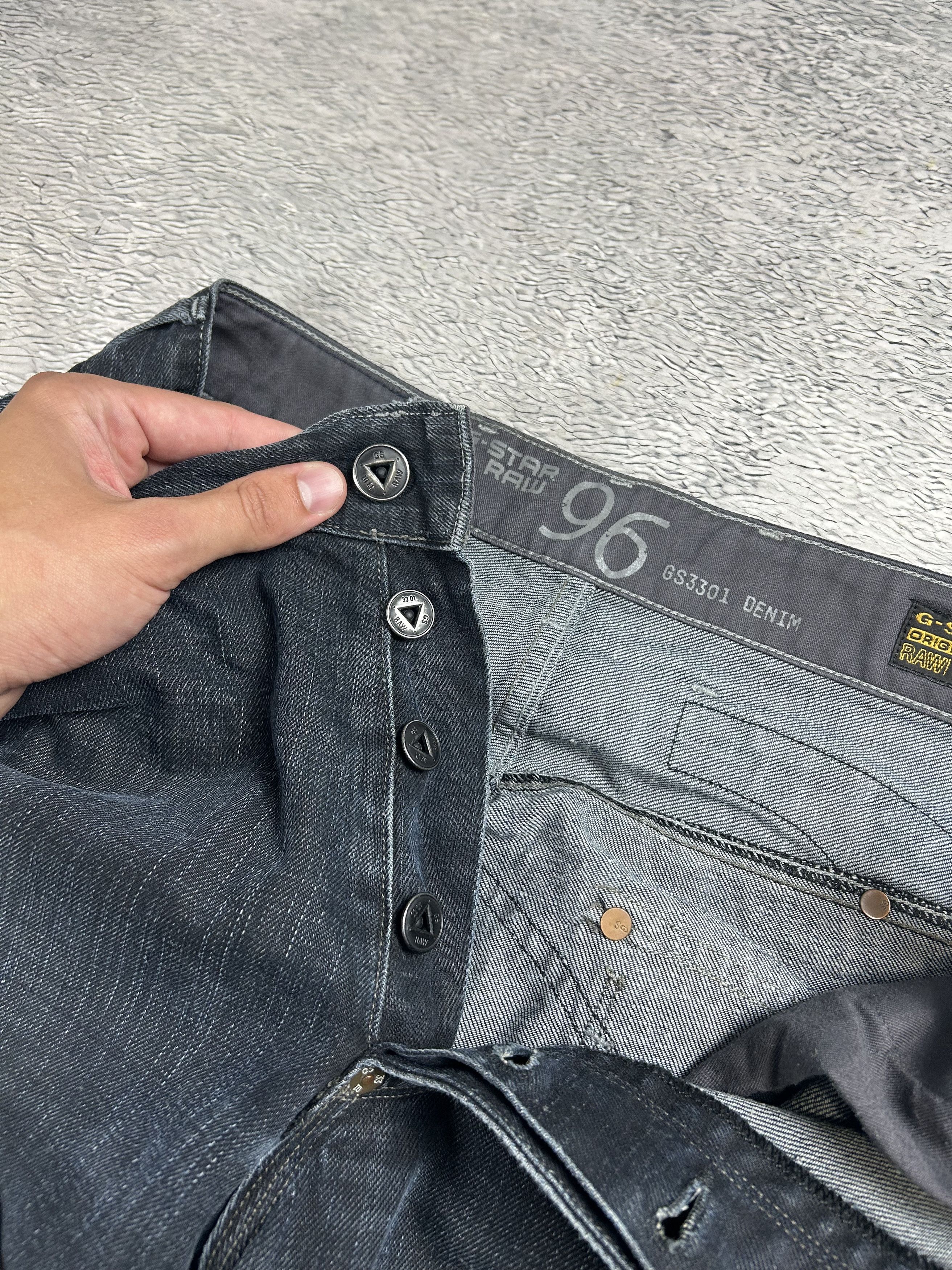 G-Star × JNCO G-Star Raw Denim 96 Vintage Jeans Double Knee Baggy Drill Size US 34 / EU 50 - 8 Thumbnail