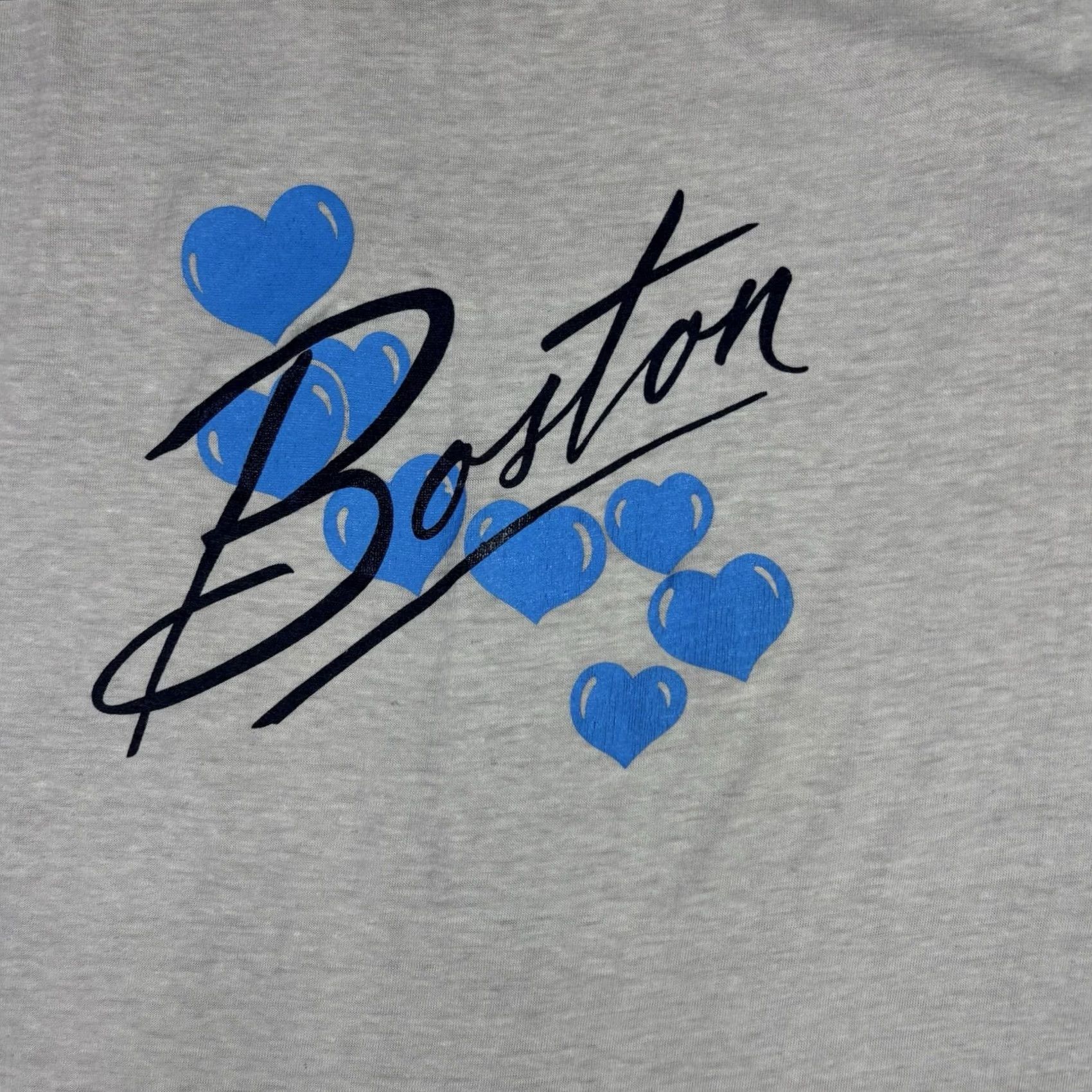 Vintage VINTAGE Boston T Shirt Single Stitch Art Promo Small USA Blue Cotton Crew Neck Short Sleeve Mens Size US S / EU 44-46 / 1 - 6 Thumbnail