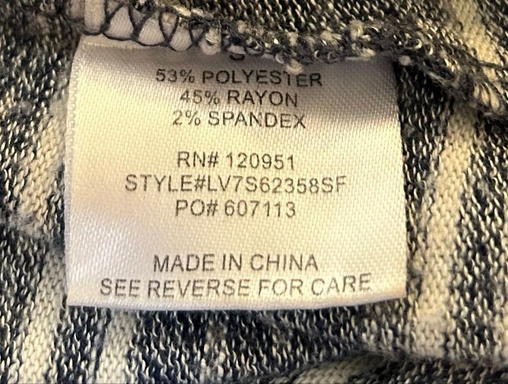 Other Women's OLIVE + OAK Long Sleeve Tee S Blue White Striped Cow Size S / US 4 / IT 40 - 3 Thumbnail