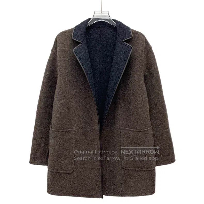 Loro Piana Loro Piana Contrast color reversible cashmere coat Size S / US 4 / IT 40 - 1 Thumbnail