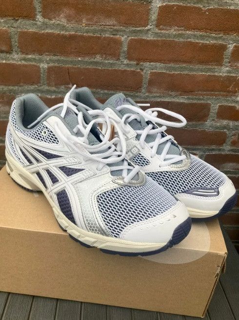 Asics gel ds trainer 14 white pure silver 43 1/2 retro running Size US 9.5 / EU 42-43 - 6 Thumbnail