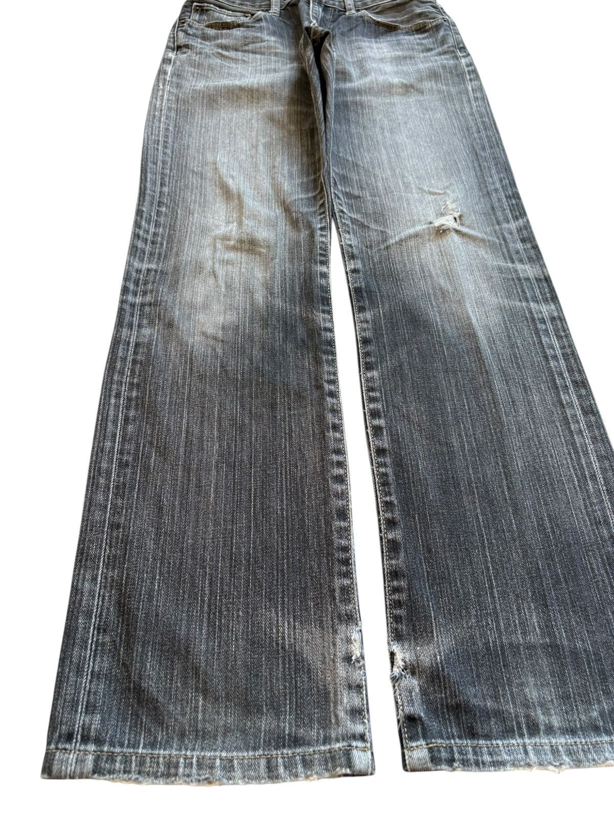 Uniqlo SALES🔥Vintage Uniqlo Faded Wash Distressed Loose Jeans Size US 28 / EU 44 - 6 Thumbnail