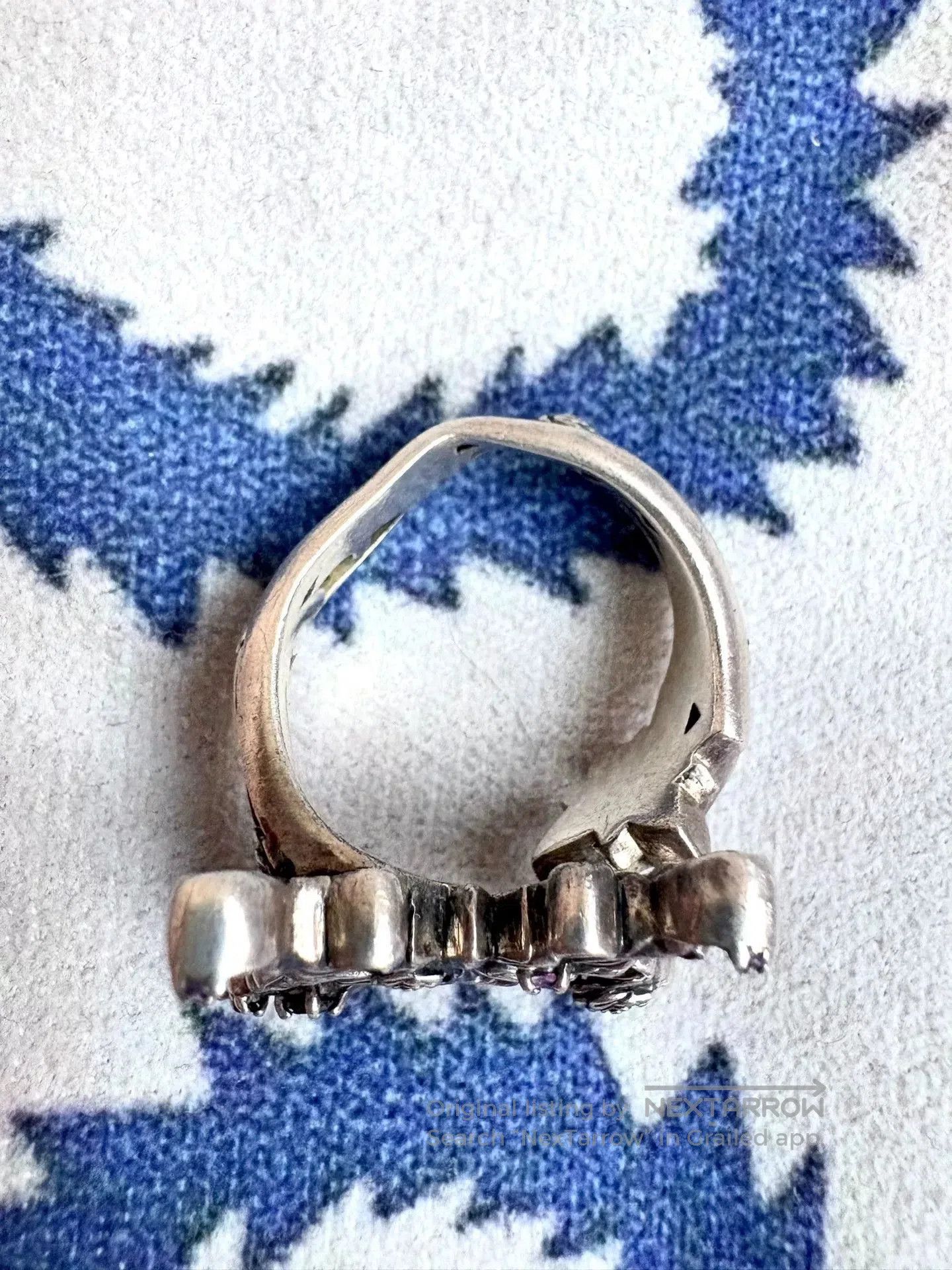 Vivienne Westwood silver butterfly statement ring for women. Size ONE SIZE - 6 Thumbnail