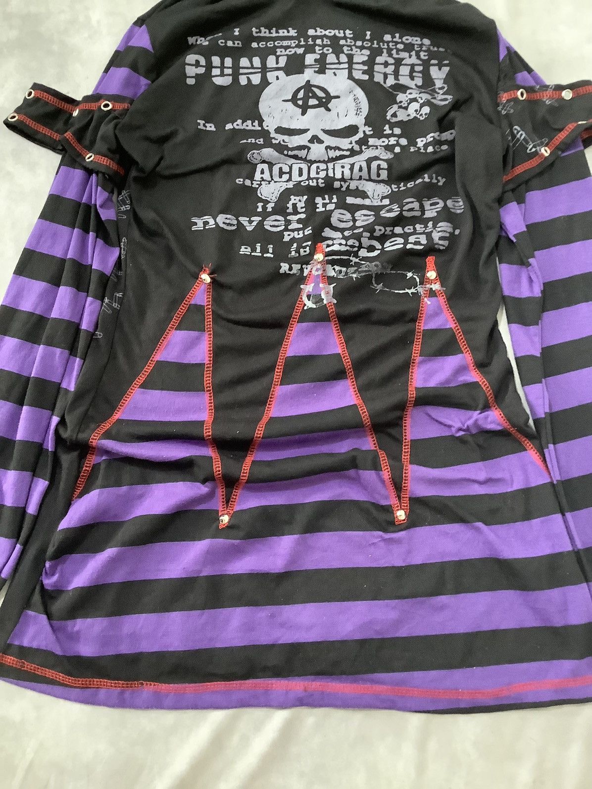 AC/DC × Hysteric Glamour × If Six Was Nine ACDC Rag Punk Harajuku Style Size S / US 4 / IT 40 - 2 Thumbnail