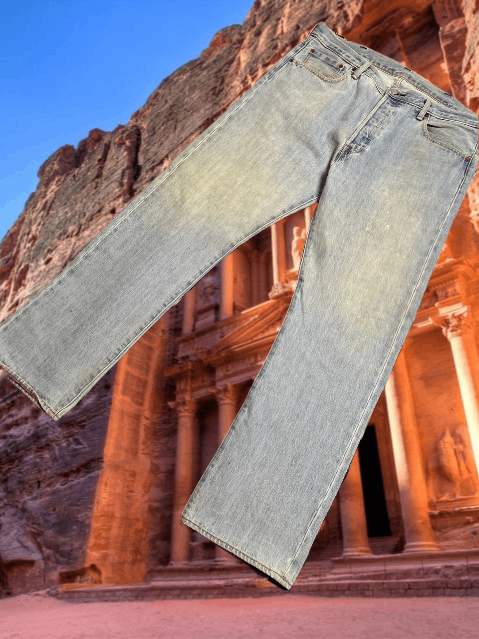 Levi's Distressed Jeans Levi's 501 vintage Y2K w38 streetwear Size US 38 / EU 54 - 1 Thumbnail