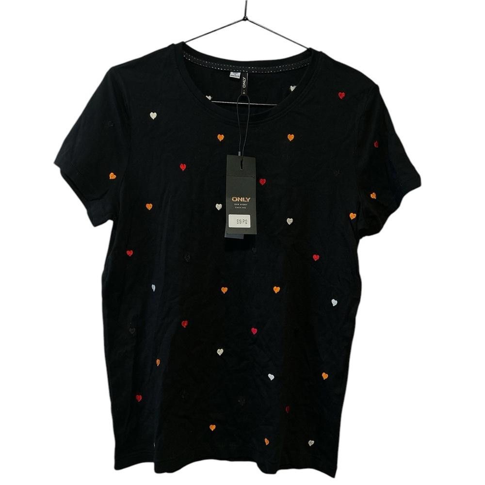 USA Olympics BNWT ONLY Black embroidered heart t-shirt - Size M Size M / US 6-8 / IT 42-44 - 1 Thumbnail
